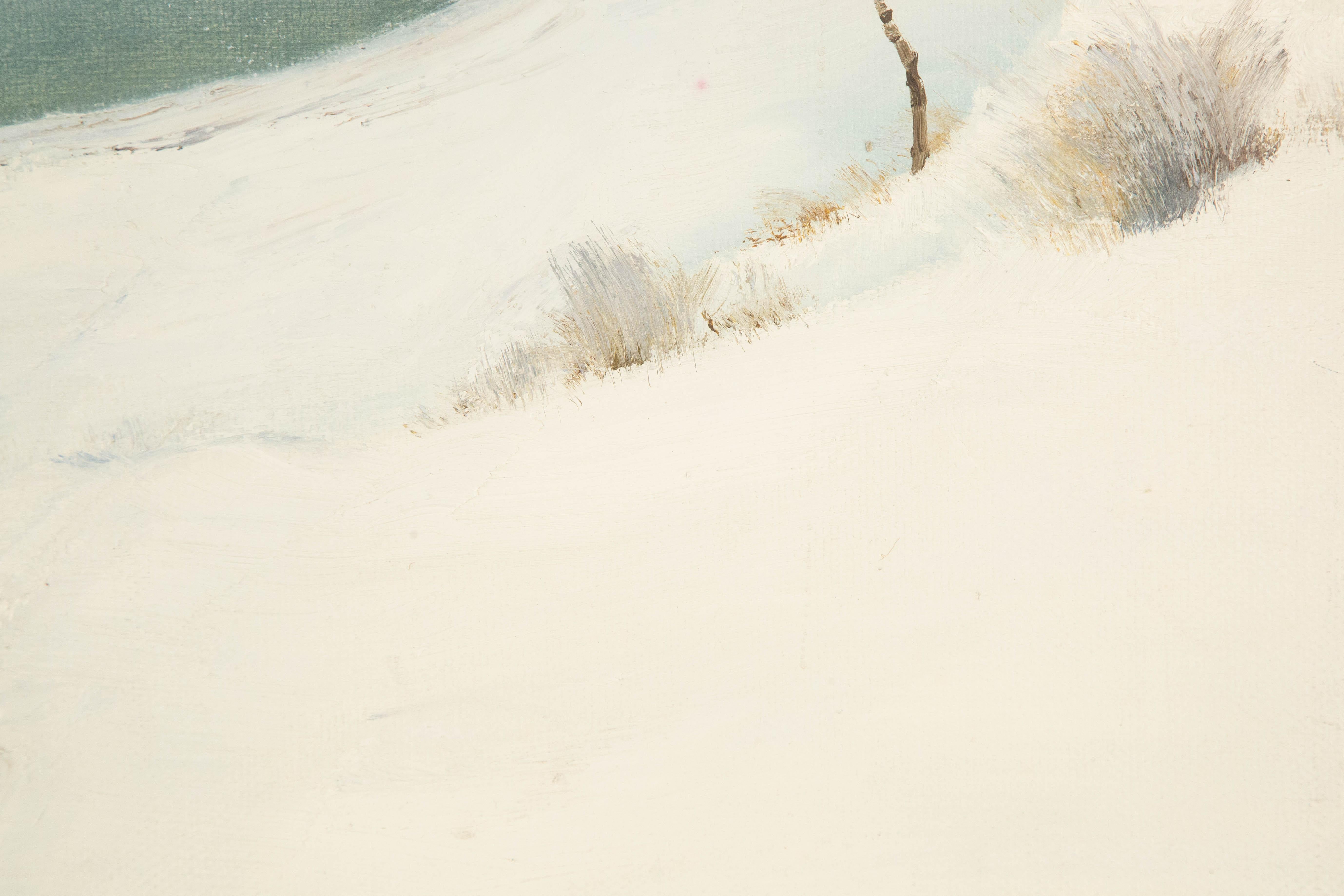 Wei Wang Landschaft, Original, Öl auf Leinwand, „Glacier“, Wei Wang im Angebot 4