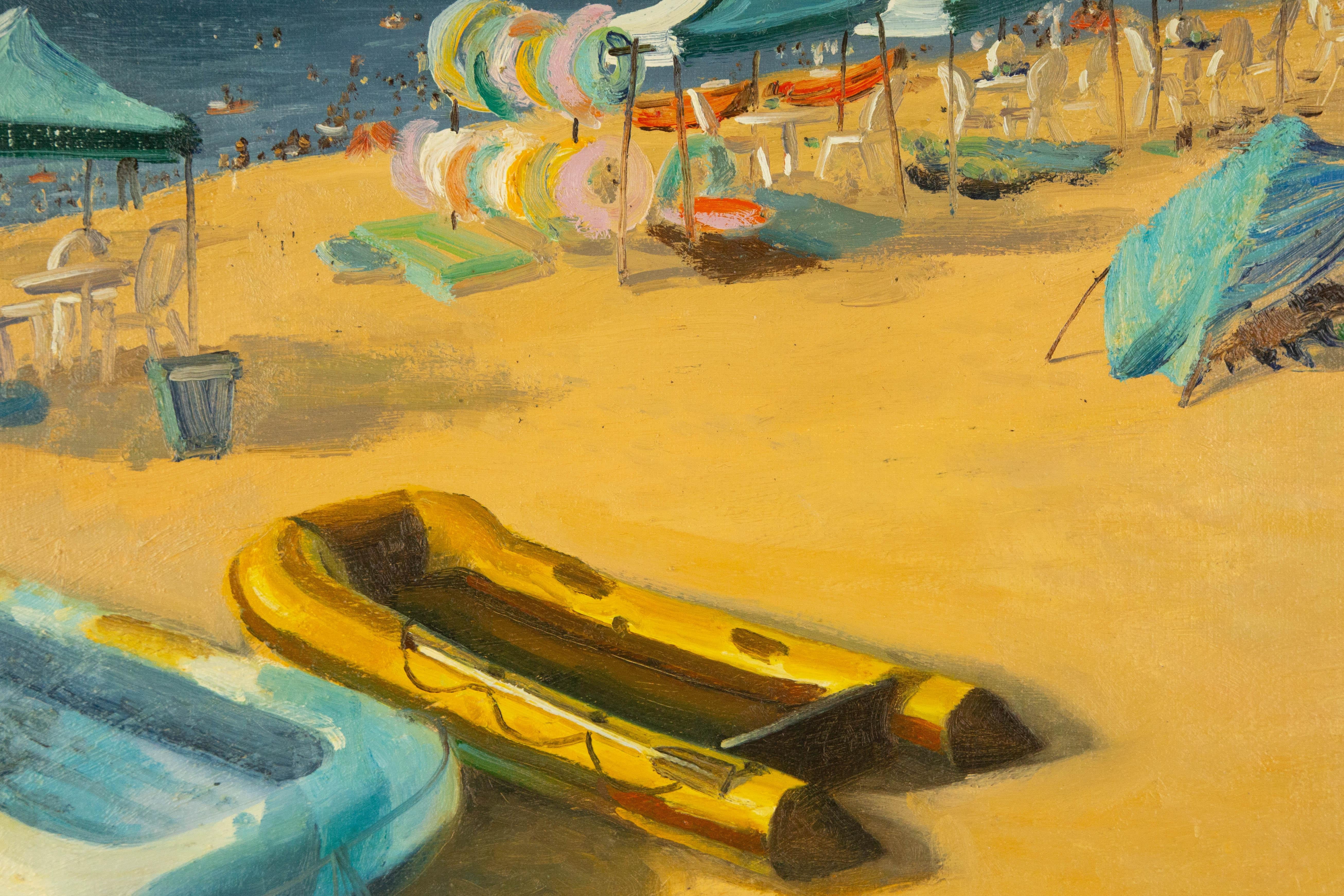 Wei Wang Waterscape Original Oil On Canvas 