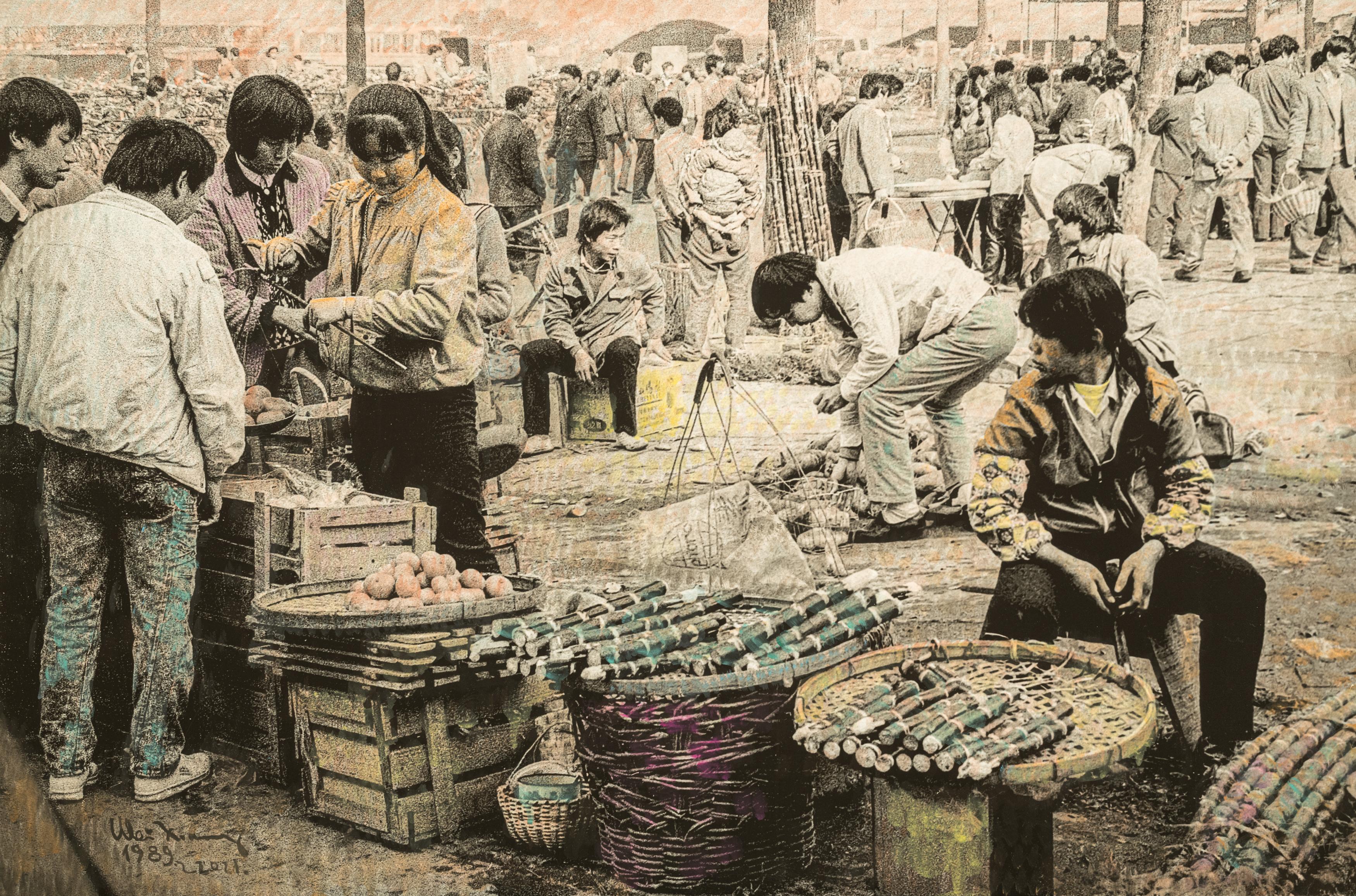 Wei Xiang Color Photograph – Bauernmarkt (China)