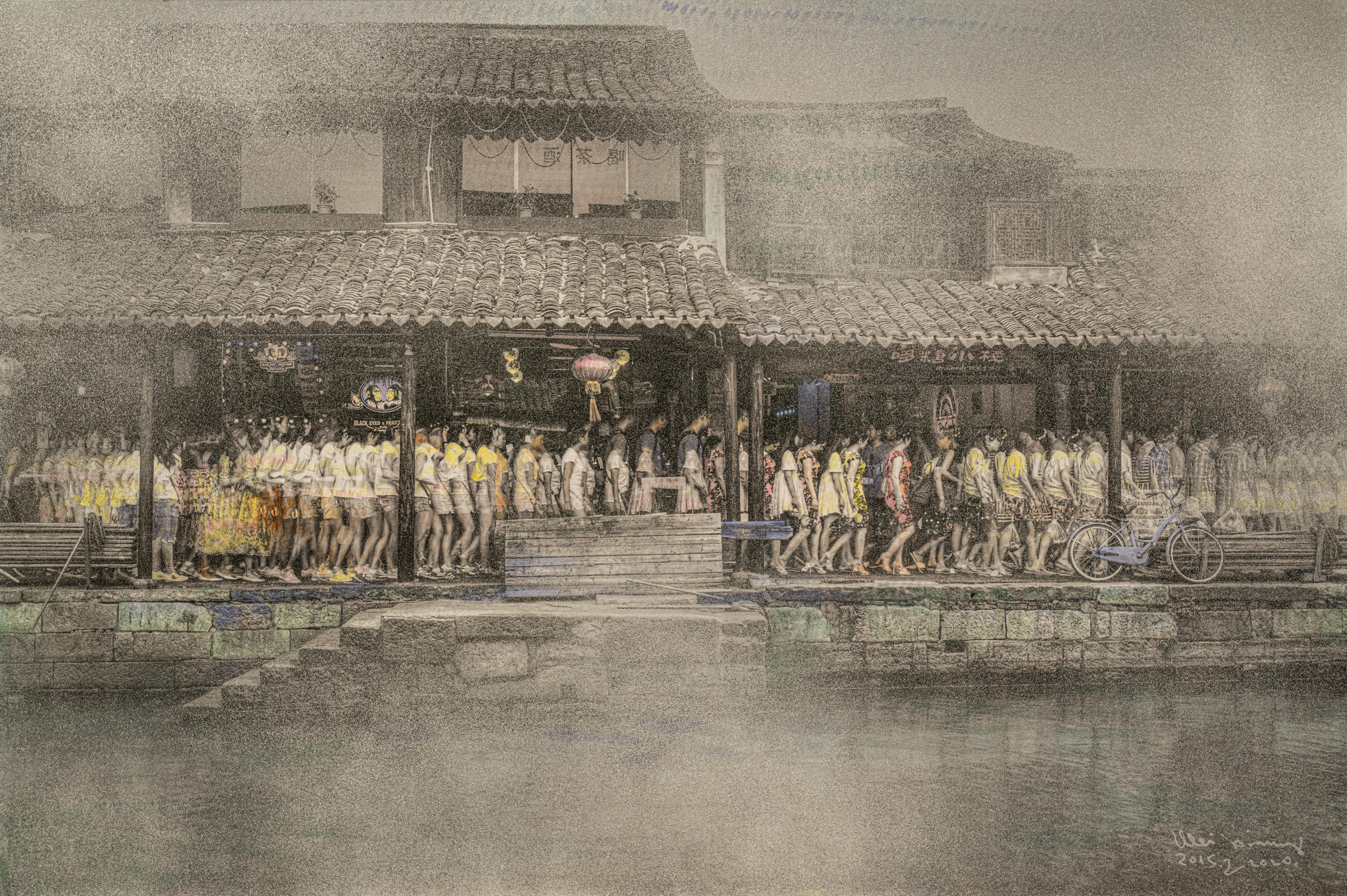 Wei Xiang Color Photograph – Schafe der Procession (China)