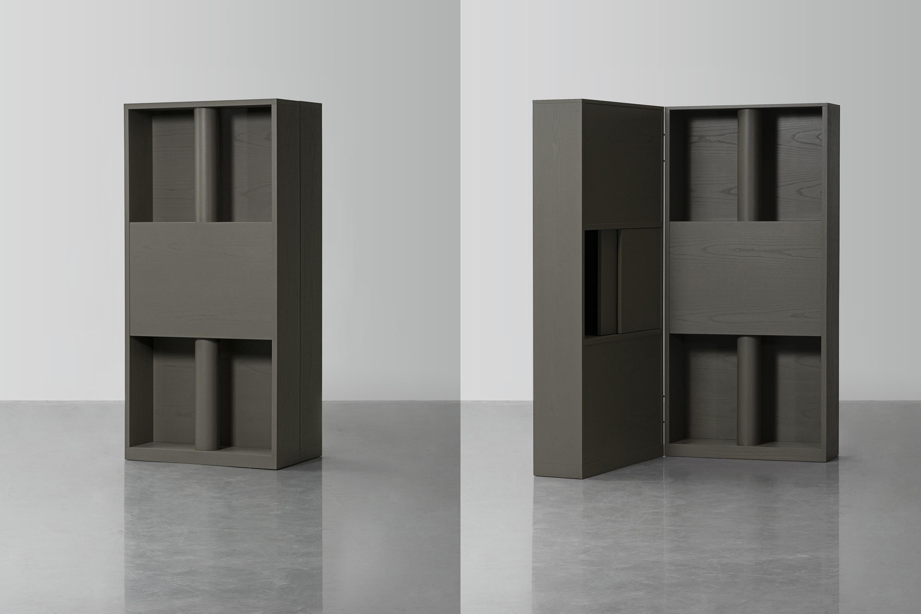 Ash Weight of Shadow Screen Cabinet by Atelier V&F  For Sale
