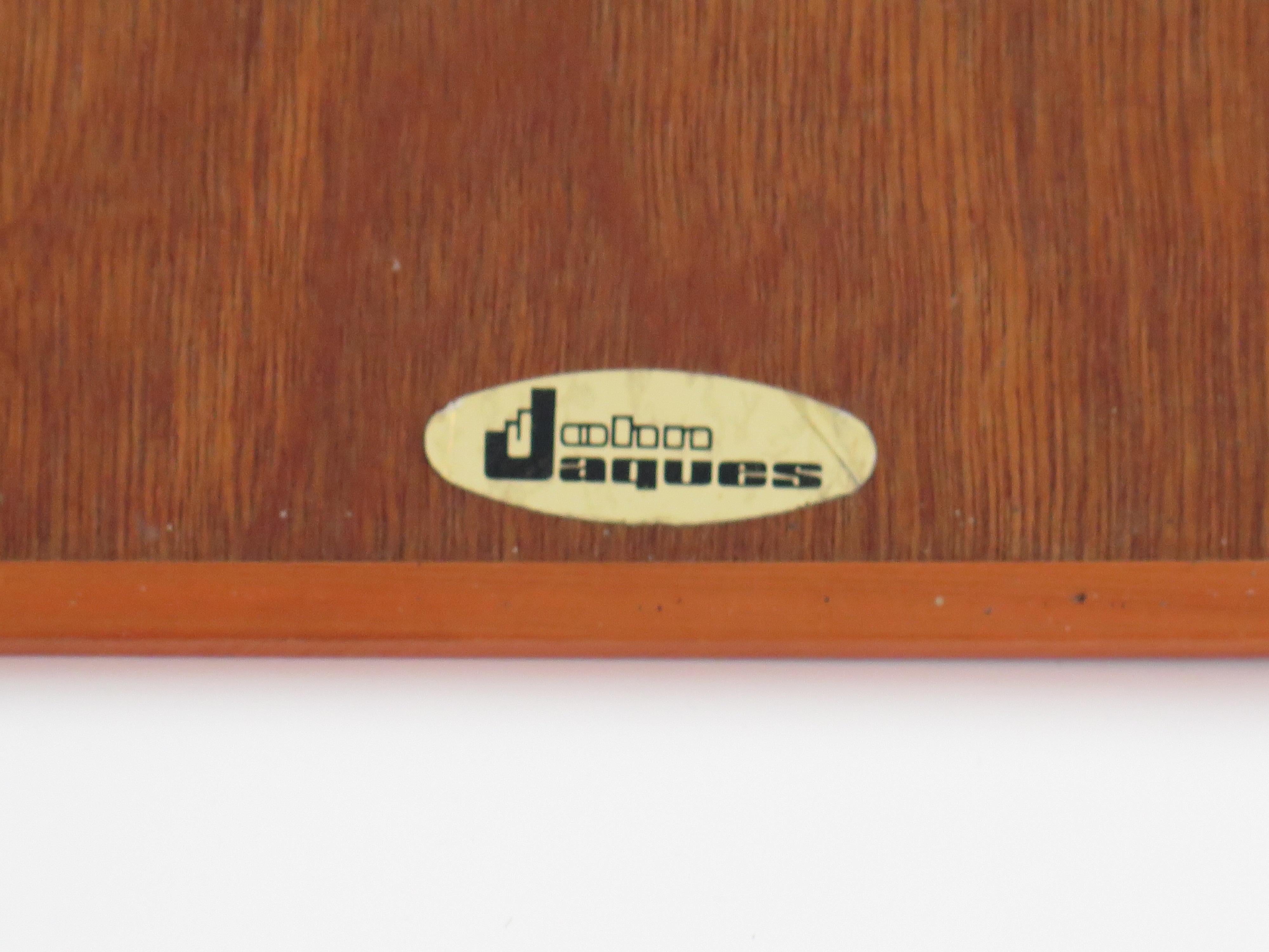 Gewichtiges Schachset aus Holz von John Jaques aus London in Holzschachtel 7cm Kings, ca. 1950 im Angebot 7