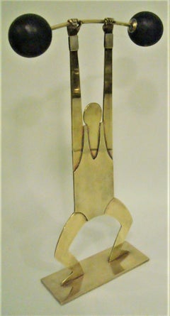 Weightlifter Hagenauer Mid-Century / Art Deco Sculpture, Austria, 1930