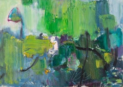 Weiguo Wang Abstract Original Oil On Canvas "Spring Day"