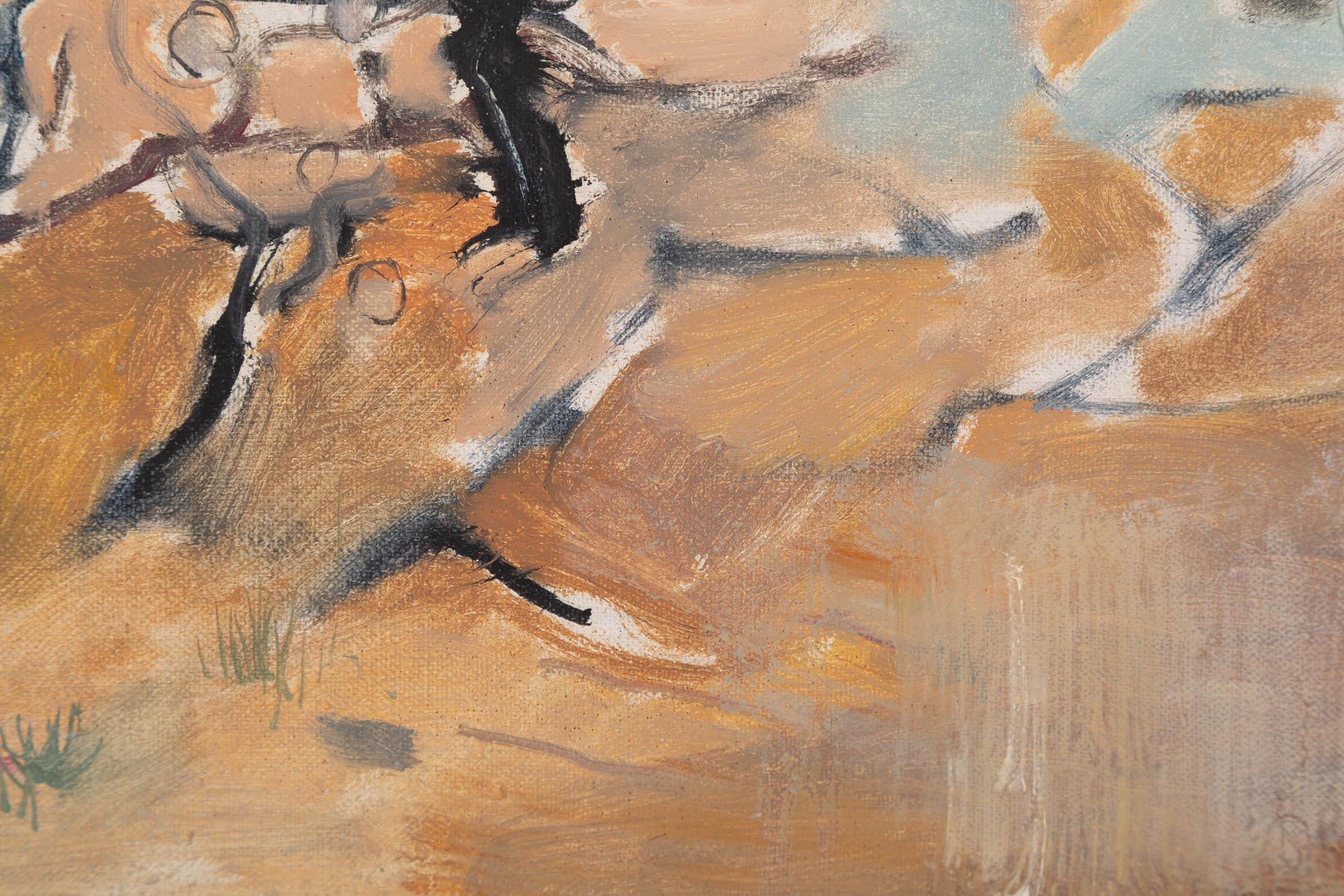 Impressionistisches Original-Ölgemälde „Frühjahrsschild“ von Weiguo Zhang, Original im Angebot 5