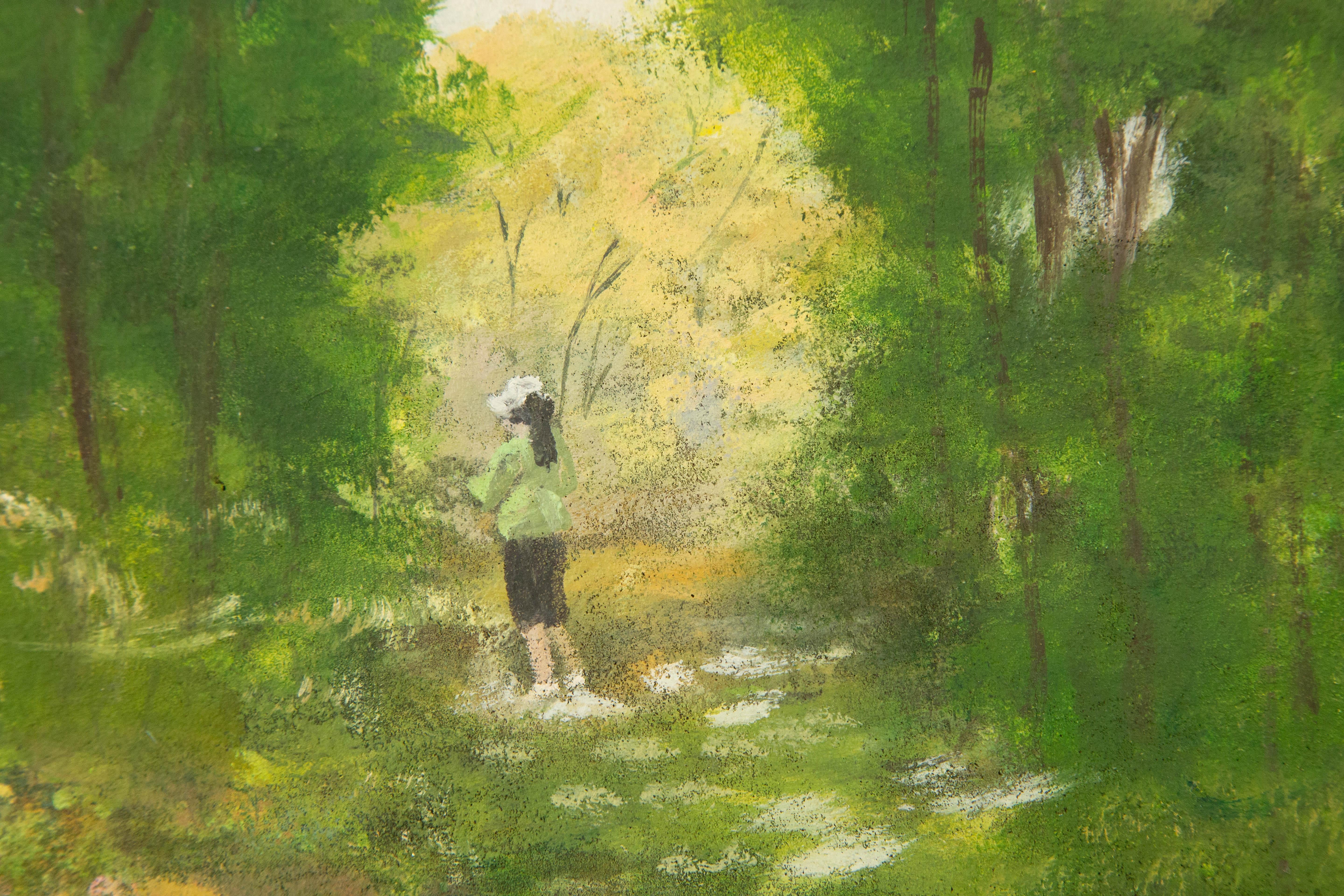 Weihai Zhang Impressionist Original Mixed Media 