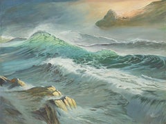 Paysage aquatique original de Weihai Zhang « Wave Series I » (série de vagues)