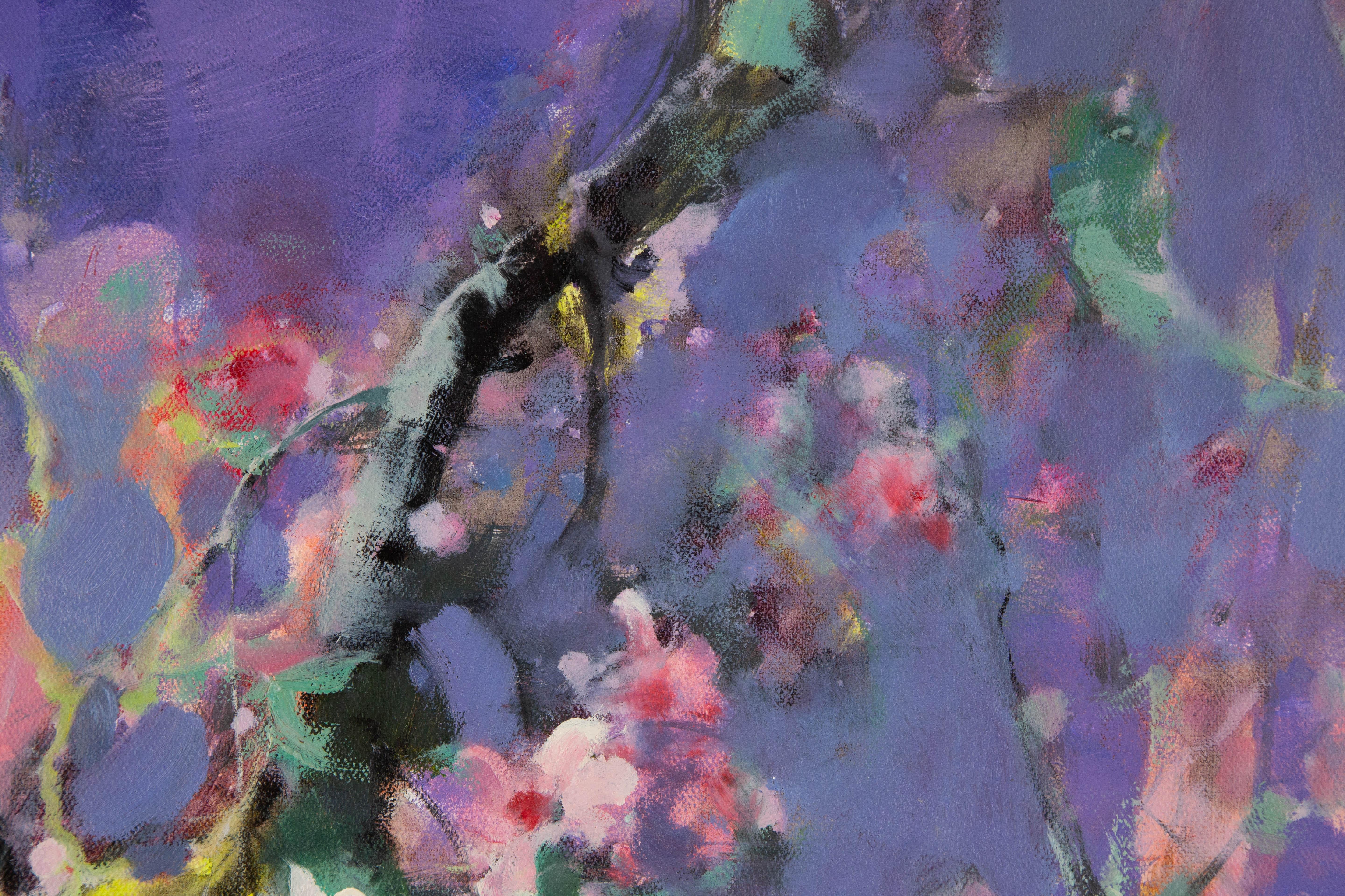 Weijie Ma Floral Original Oil On Canvas 