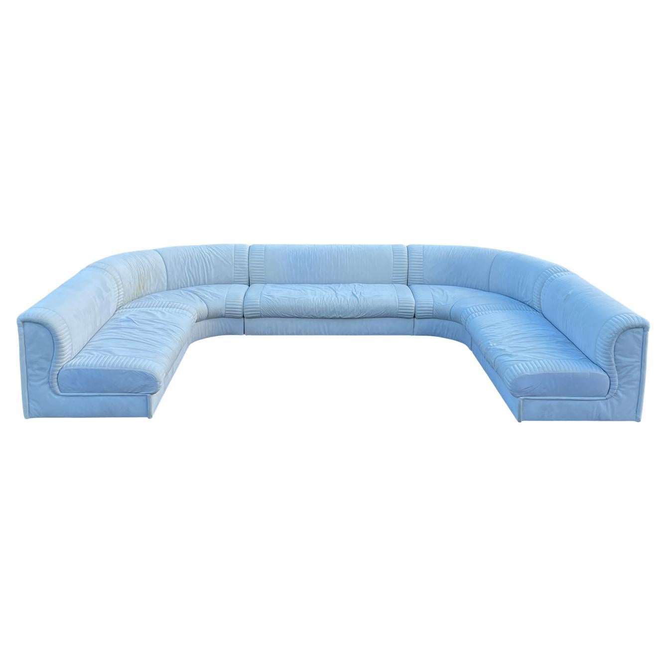 Weiman 1980s U-Shaped Sectional Pit Sofa  For Sale