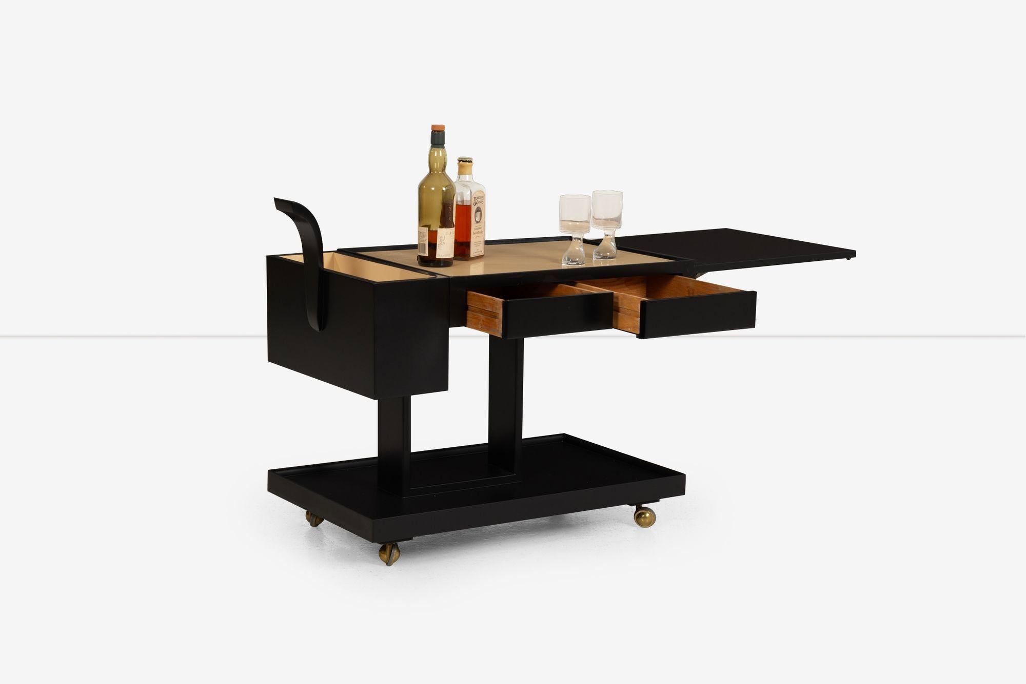 American Weiman Bar Cart with Serving Extension For Sale