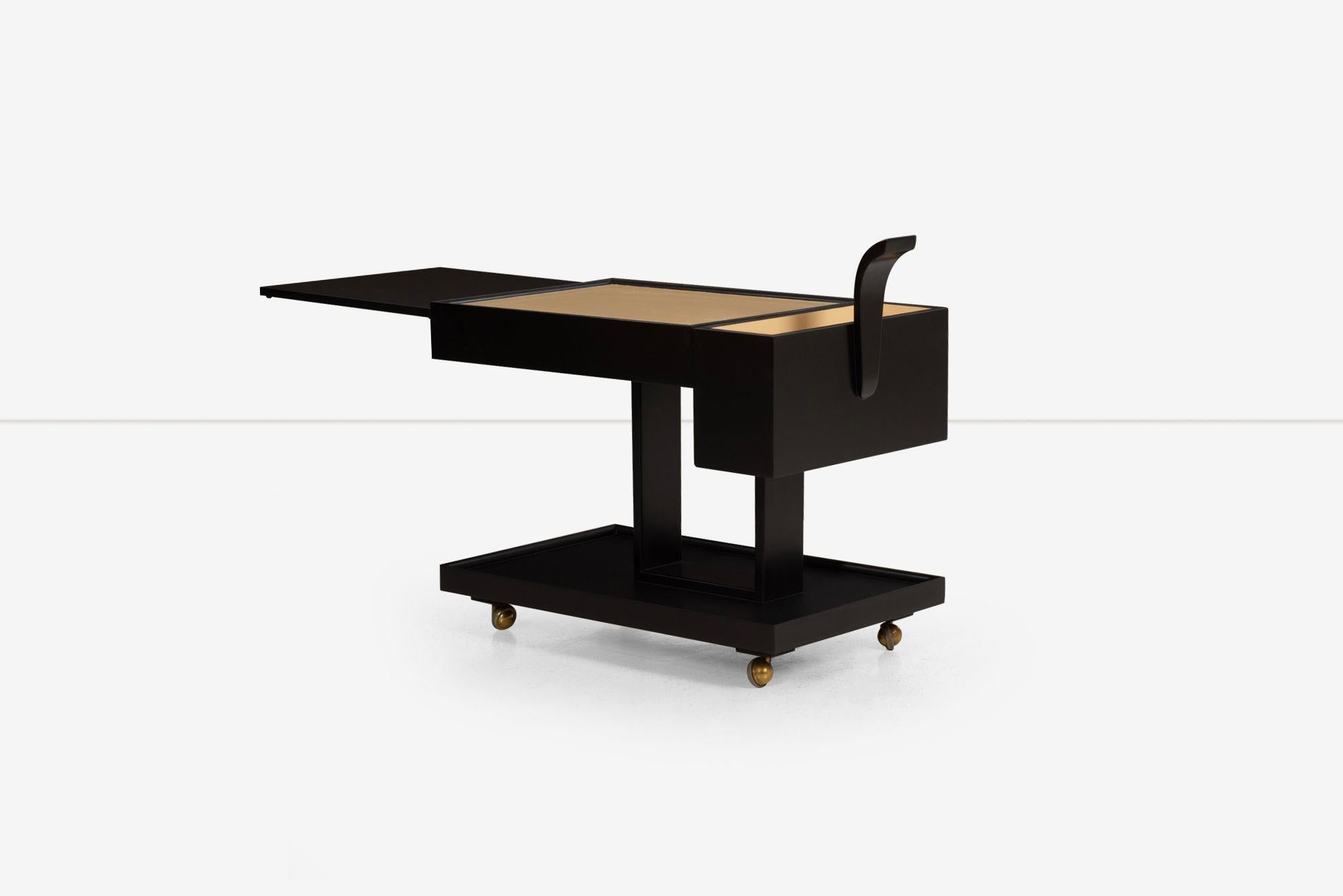 Weiman Bar Cart with Serving Extension In Good Condition For Sale In Chicago, IL