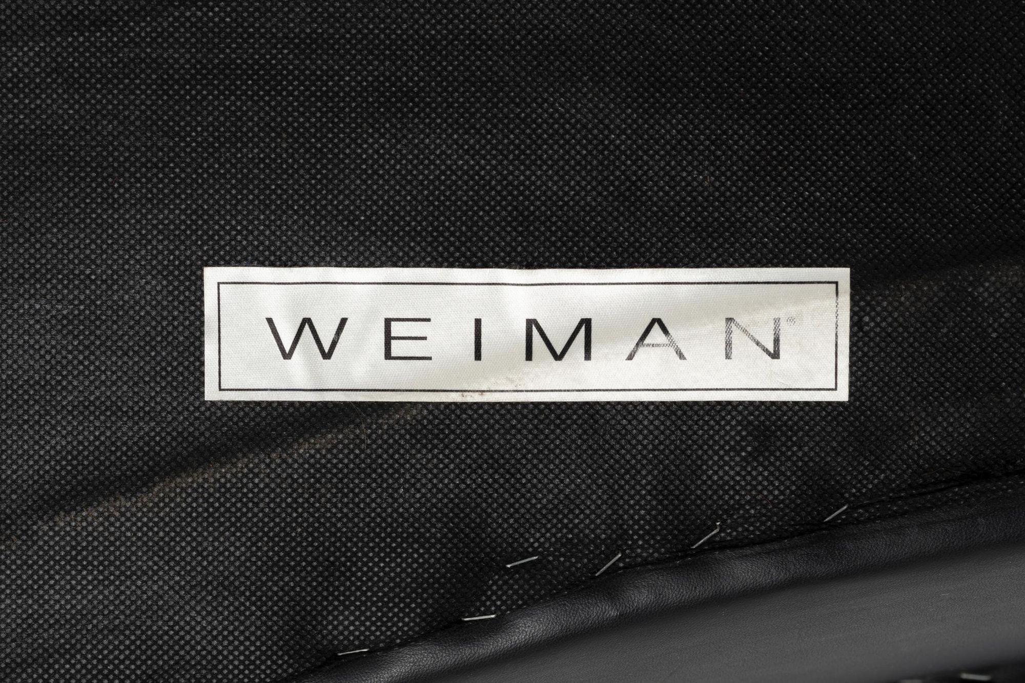 Weiman Canapé en cuir noir en vente 6