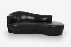 Weiman Black Leather Sofa