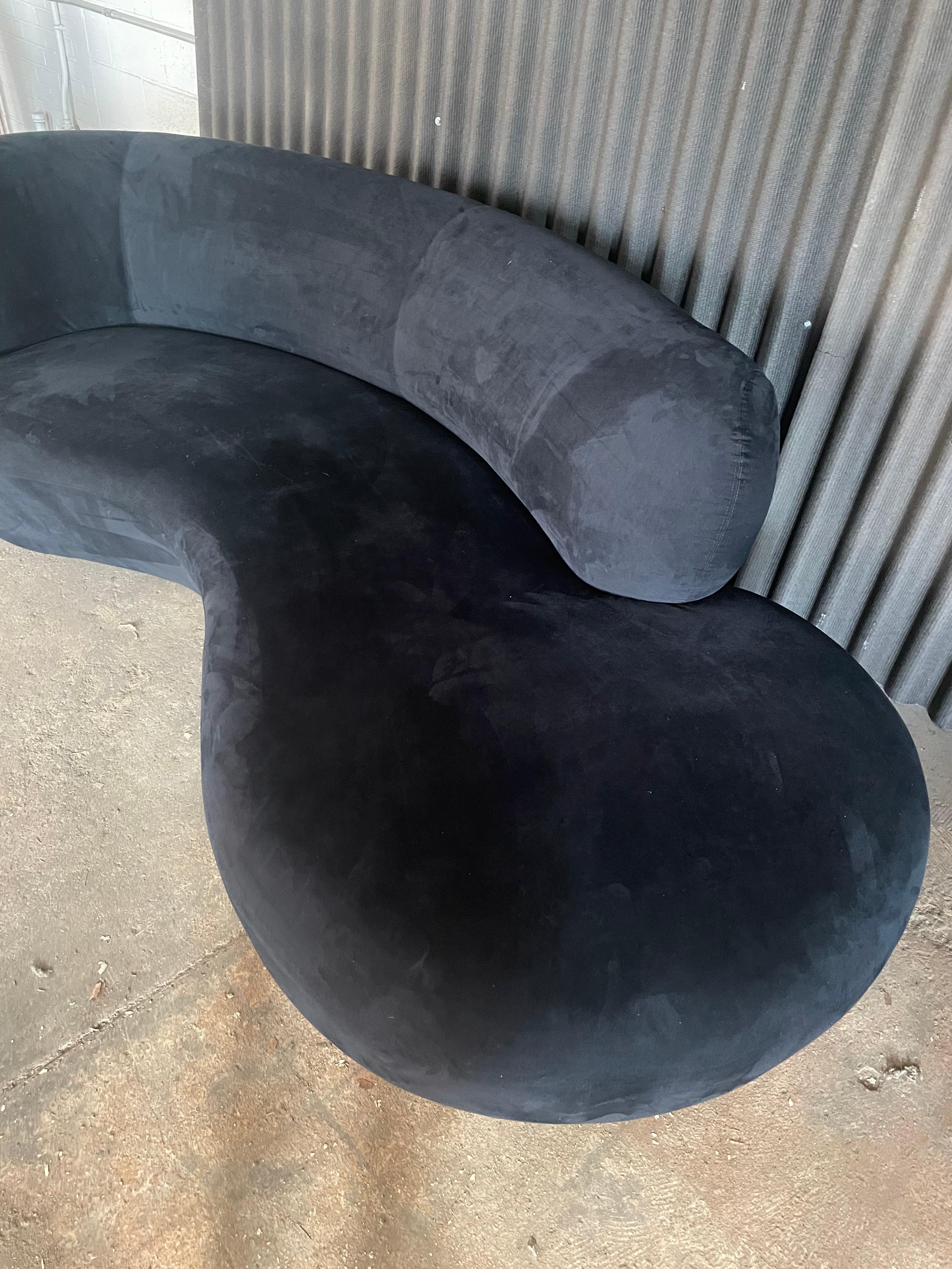 Mid-Century Modern Weiman Curved Cloud Sofa For Sale