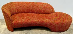 Weiman Furniture Company Post Modern Serpentine Cloud Sofa, in Boucle