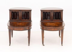 Weiman Heirloom Mahogany Step End Tables, Pair