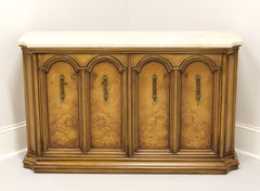 WEIMAN KAMEO Mid 20th Century Mediterranean Style Marble Top Console Cabinet