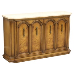 WEIMAN KAMEO Mid 20th Century Mediterranean Style Marble Top Console Cabinet