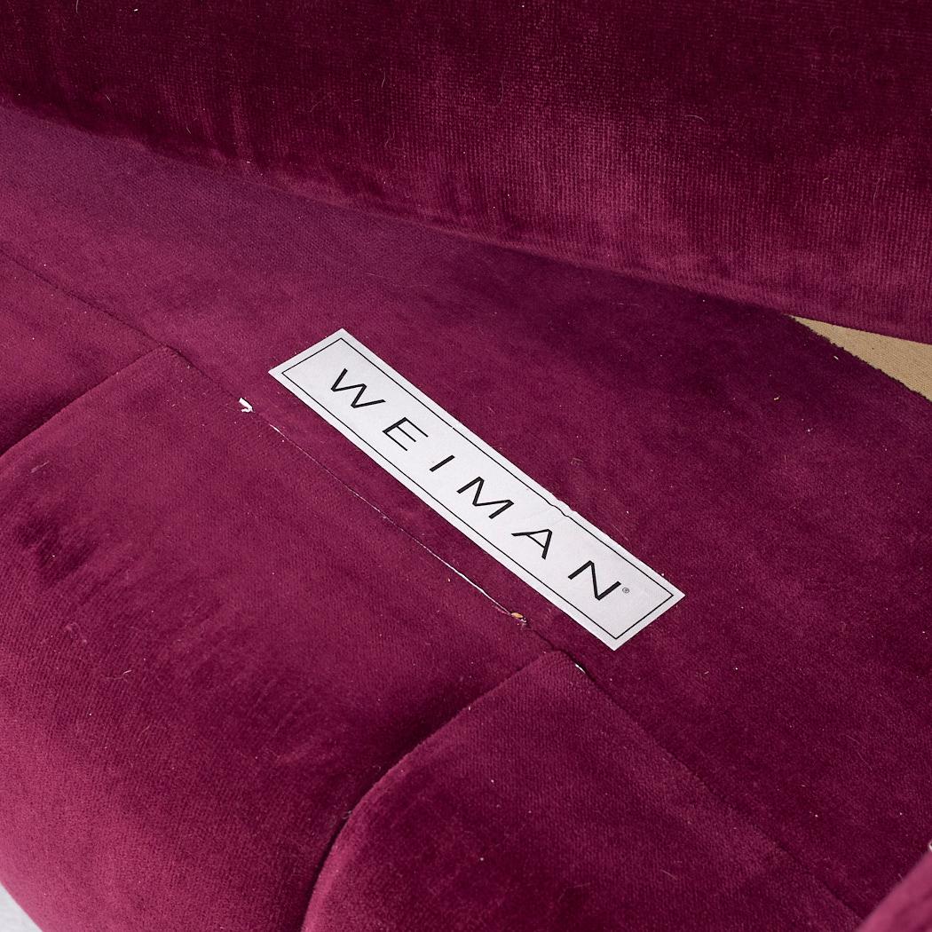 Weiman Mid Century Channeled Crescent Sofa 3