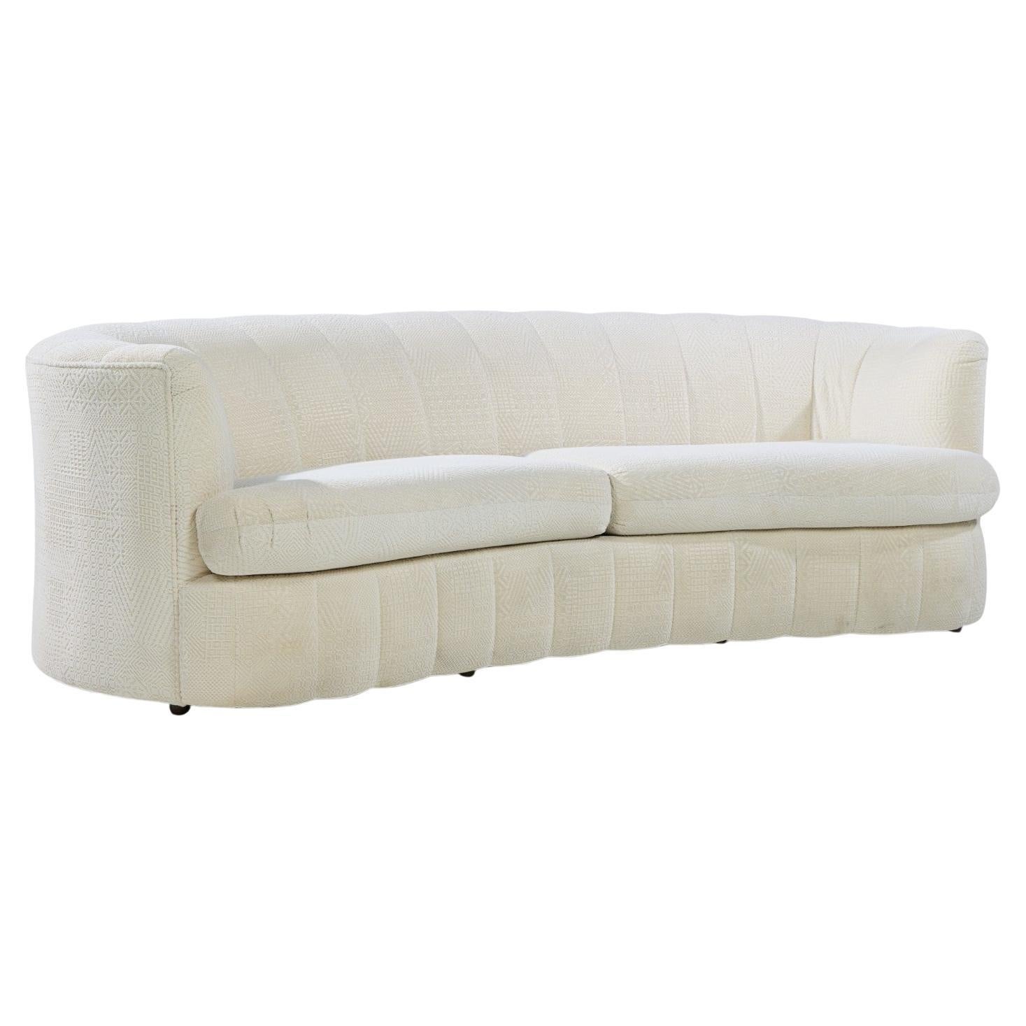 Sofá Media Luna Acanalada Weiman Mid Century