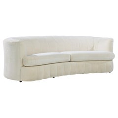 Weiman Mid Century Channeled Crescent Sofa
