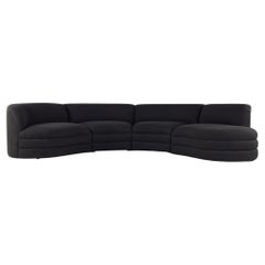Weiman Midcentury Curved Sectional Sofa