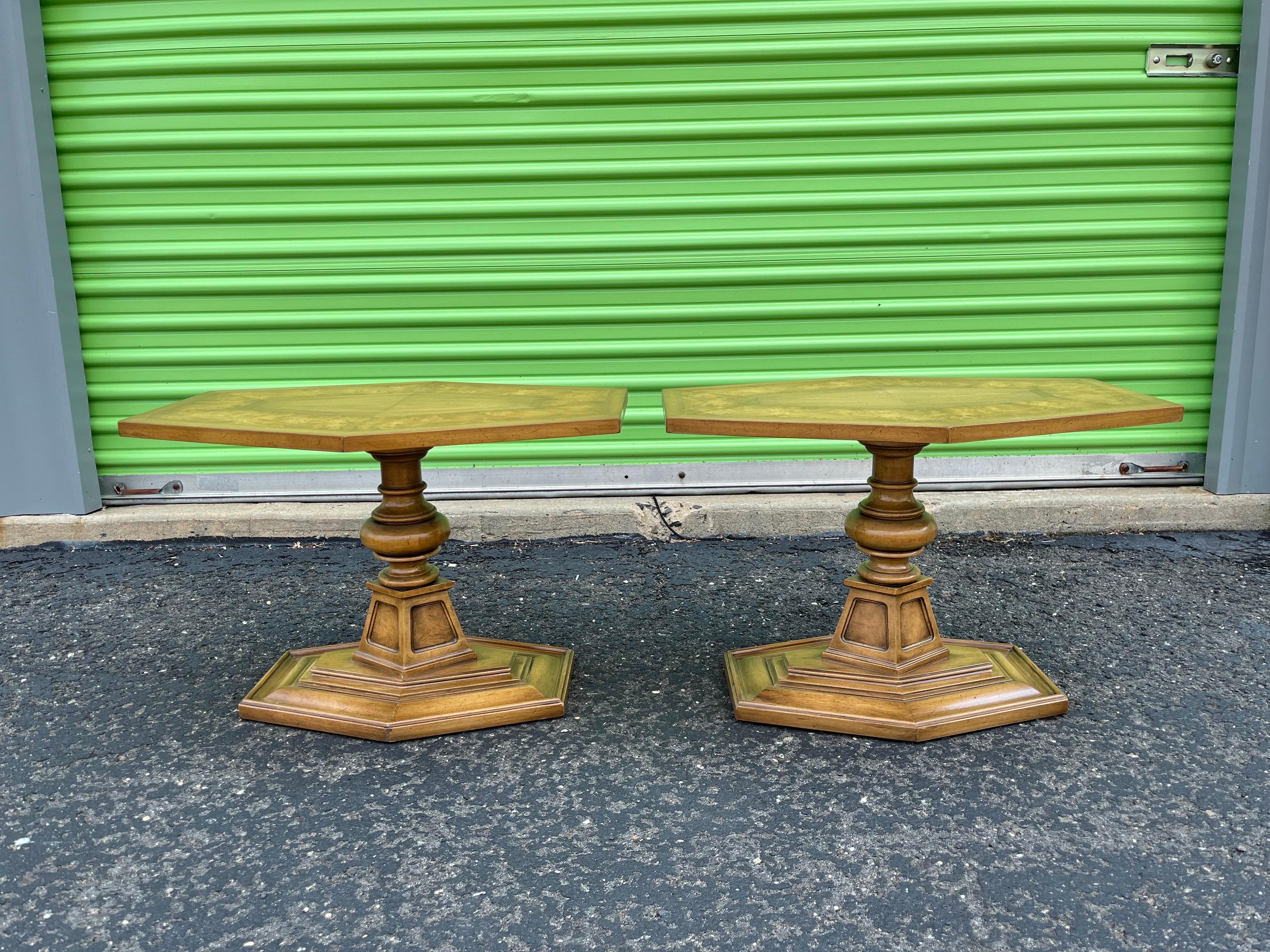 Weiman Mid Century Modern Neoclassical Side Tables  For Sale 2