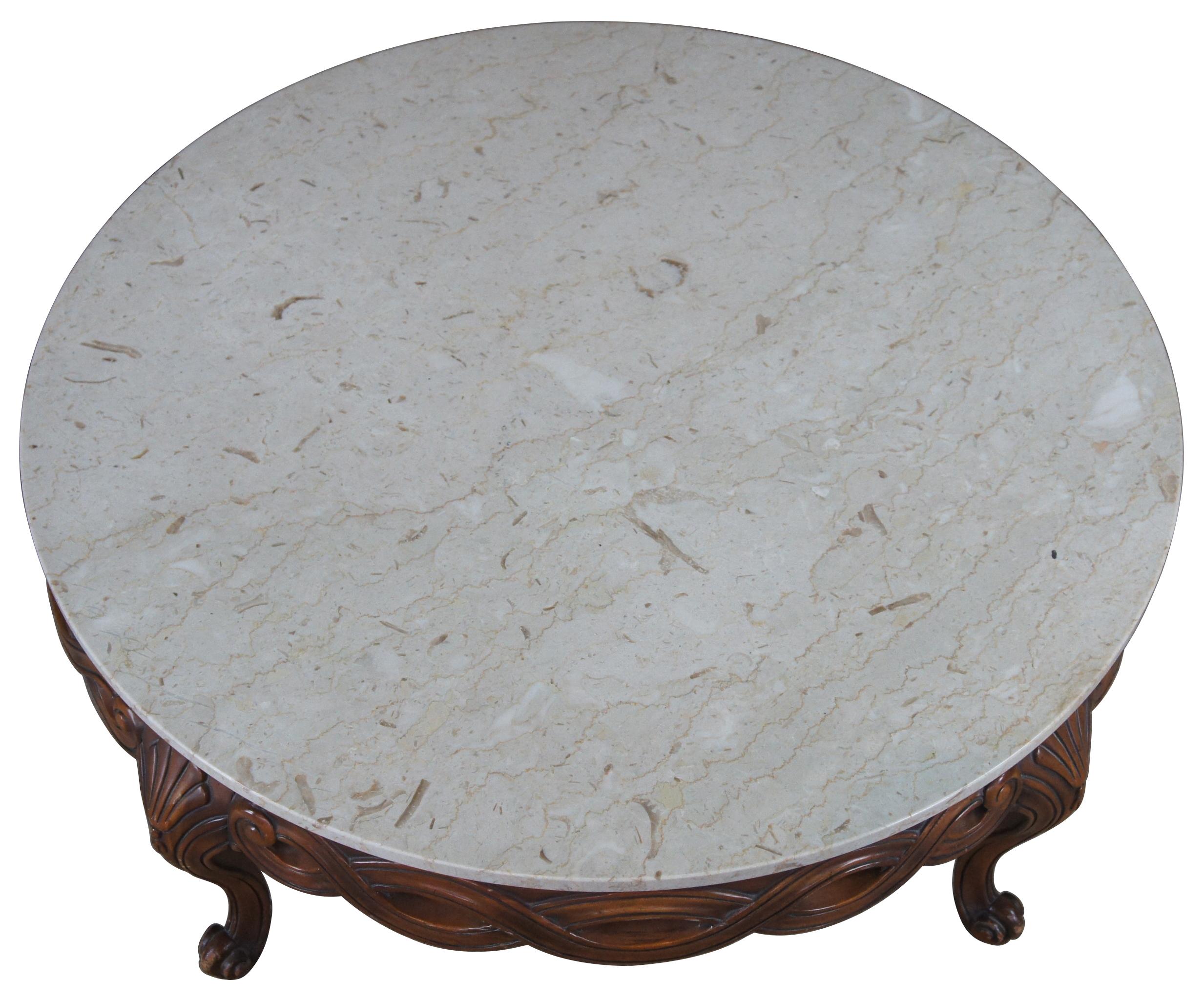 french provincial round coffee table
