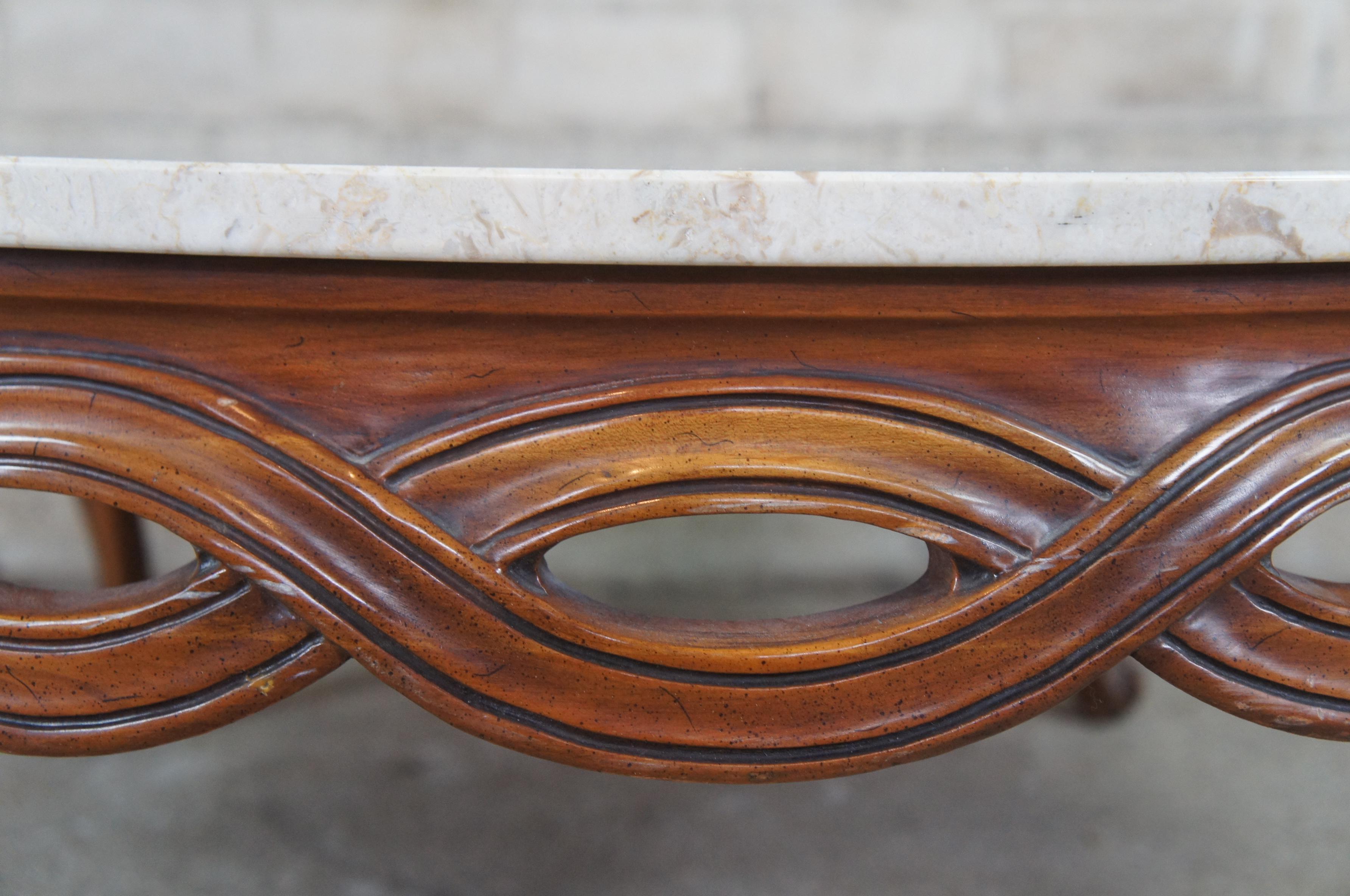 round french provincial coffee table