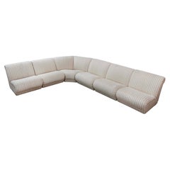 Weiman Preview Attributed 6 Piece Modular Sectional Sofa Mid Century Modern
