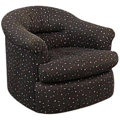 Weiman Preview Birthday Cake Swivel Armchair, 1980s, Attributed to Kagan
