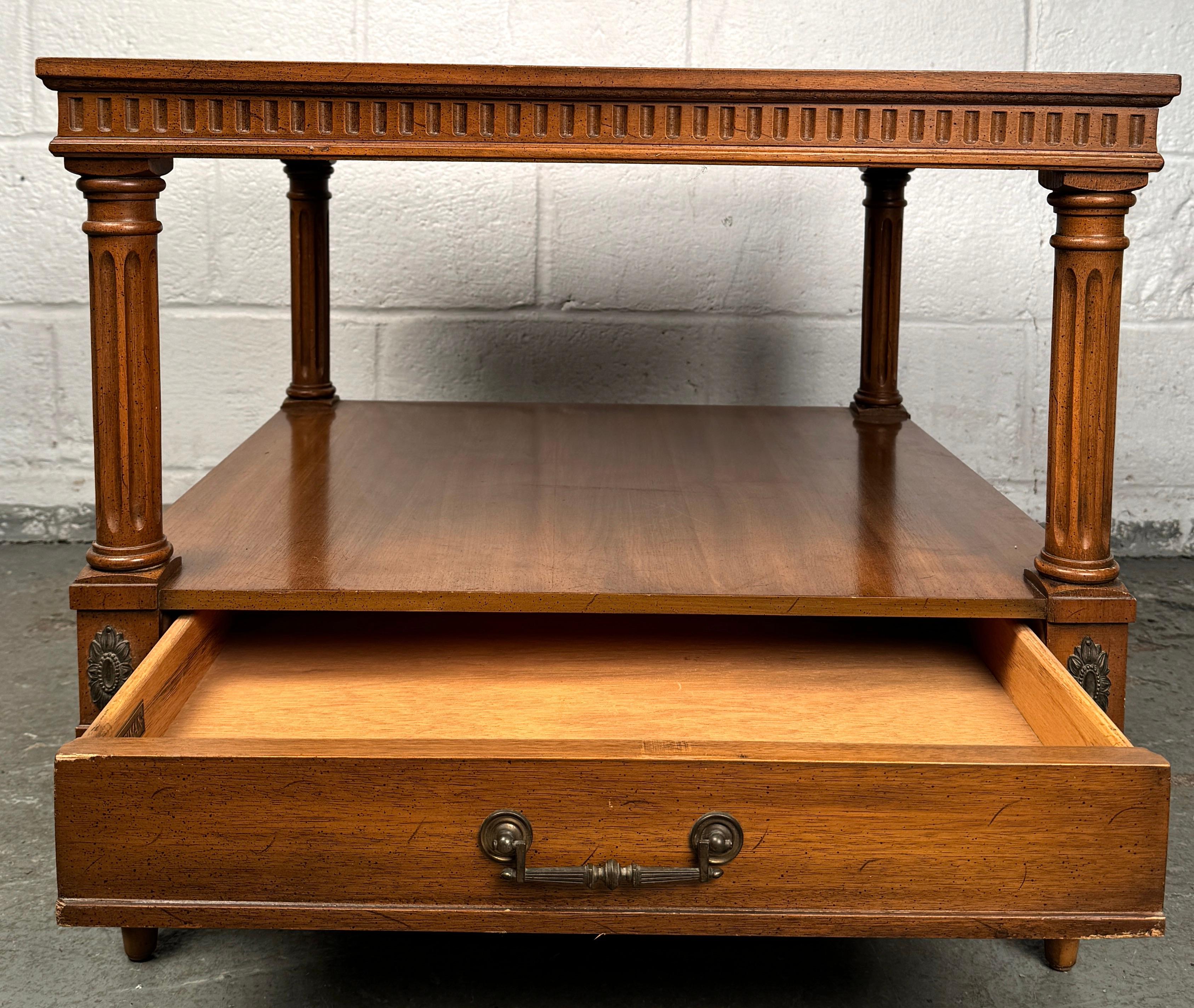 Weiman Rockwood Collection Neo-Classical Walnut Side Table For Sale 5