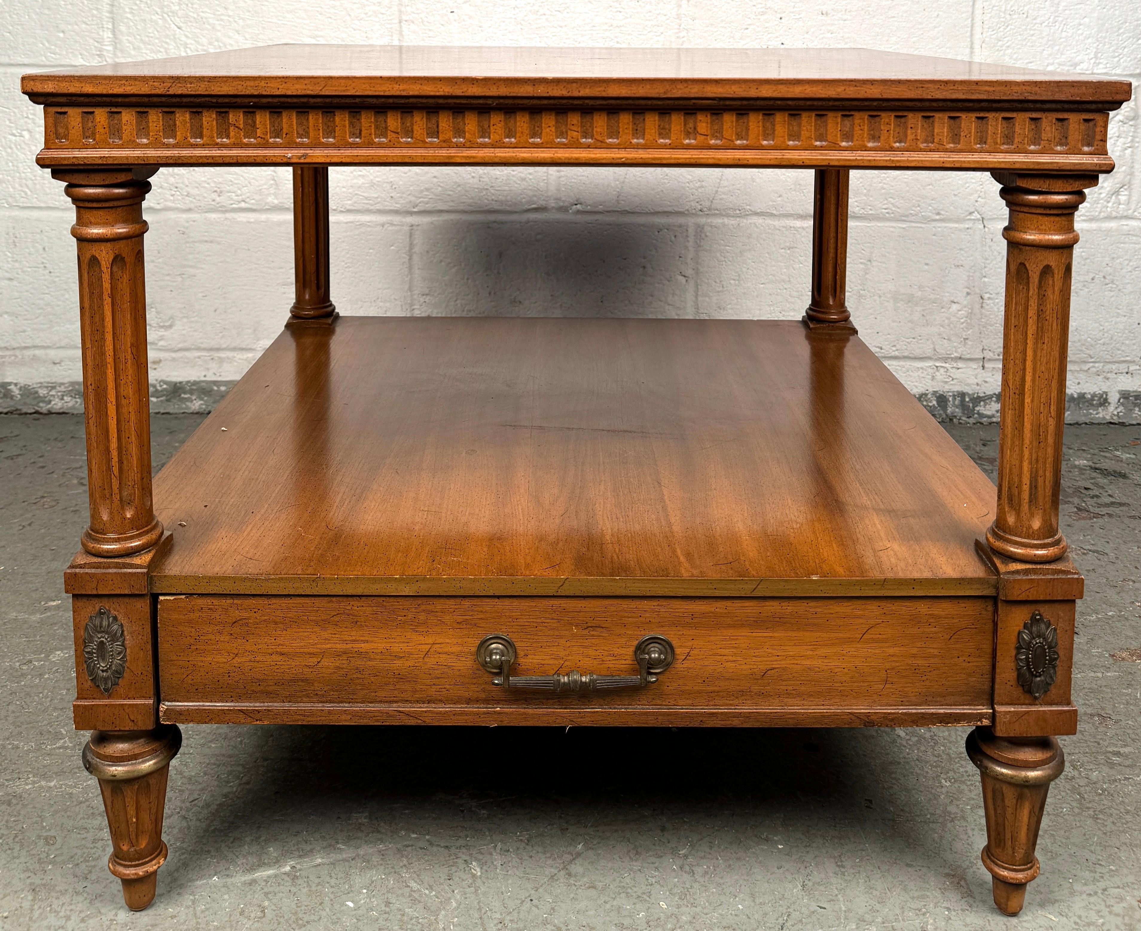 Weiman Rockwood Collection Neo-Classical Walnut Side Table For Sale 1
