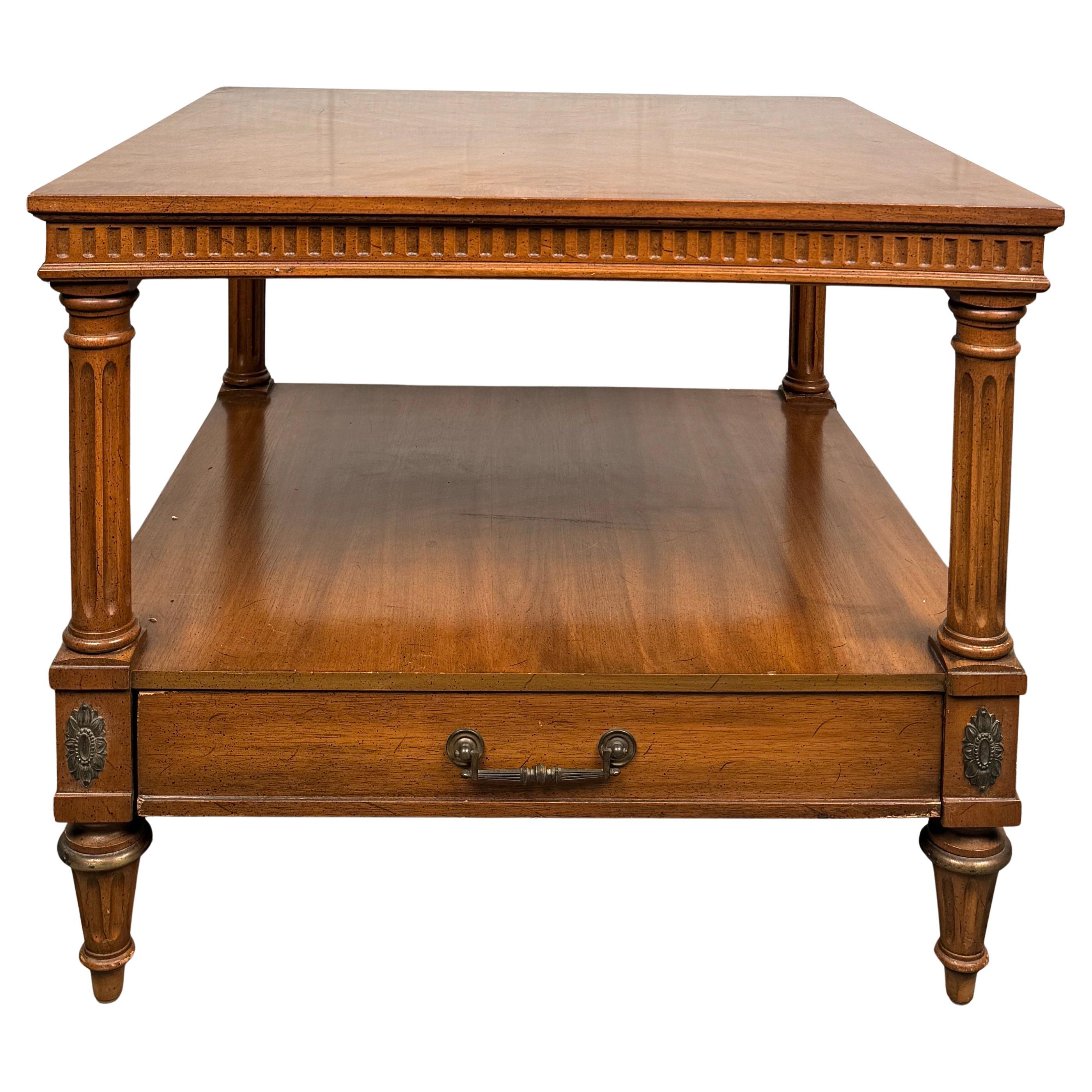 Weiman Rockwood Collection Neo-Classical Walnut Side Table