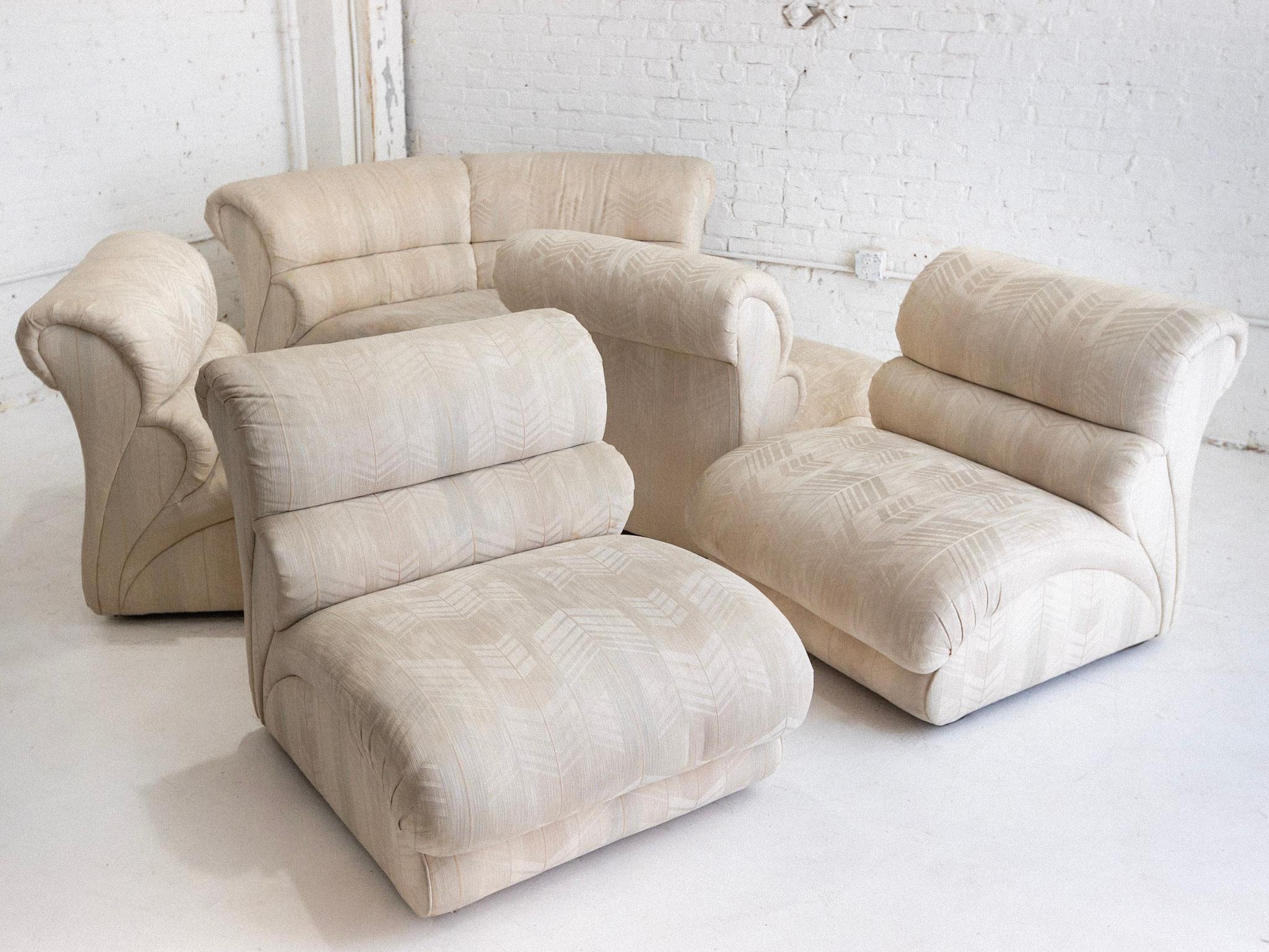 Weiman Sculptural Post Modern Sectional - 5 Pieces en vente 2