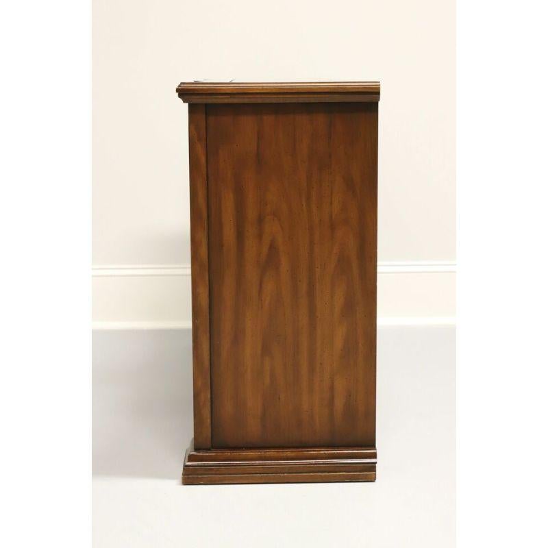 20th Century WEIMAN Mediterranean Style Burl Walnut Entry Console Cabinet