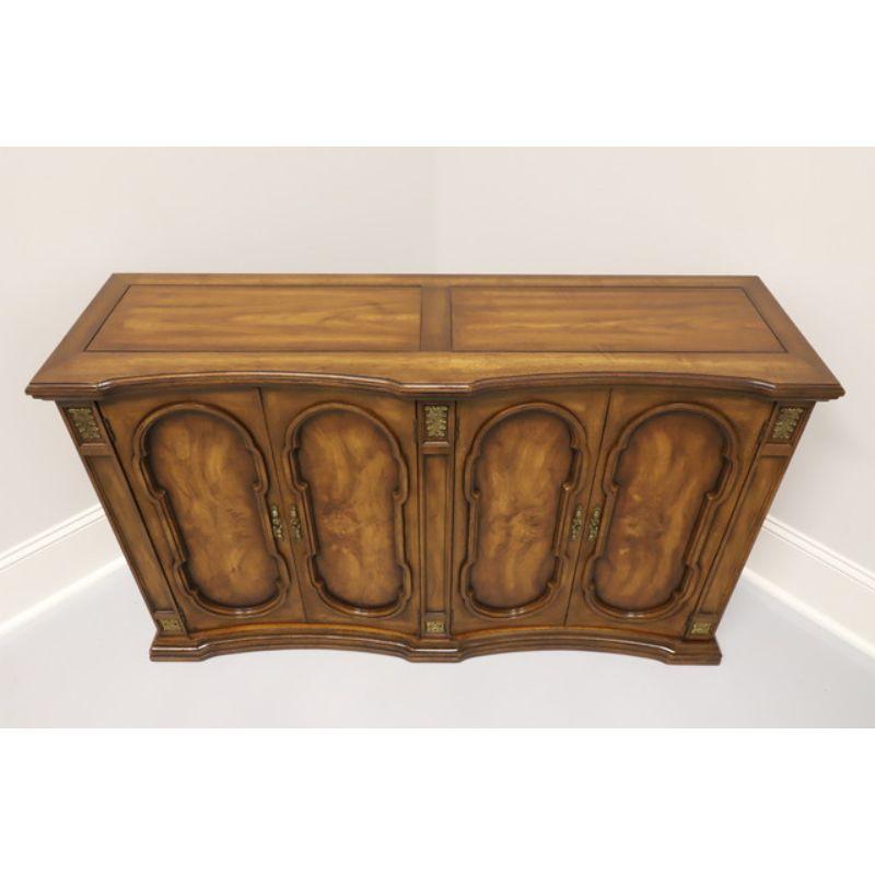 WEIMAN Mediterranean Style Burl Walnut Entry Console Cabinet 1