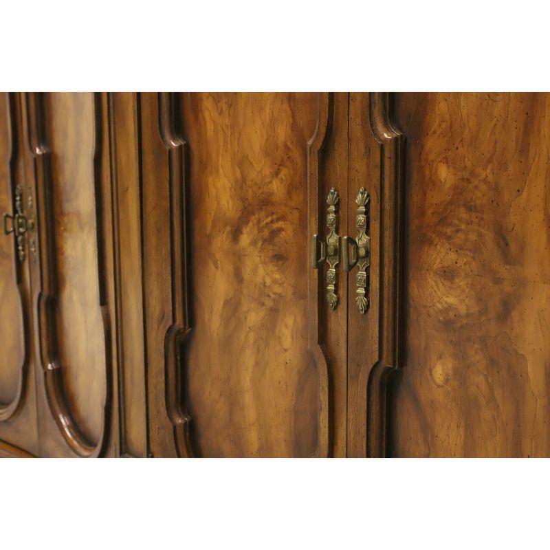 WEIMAN Mediterranean Style Burl Walnut Entry Console Cabinet 3