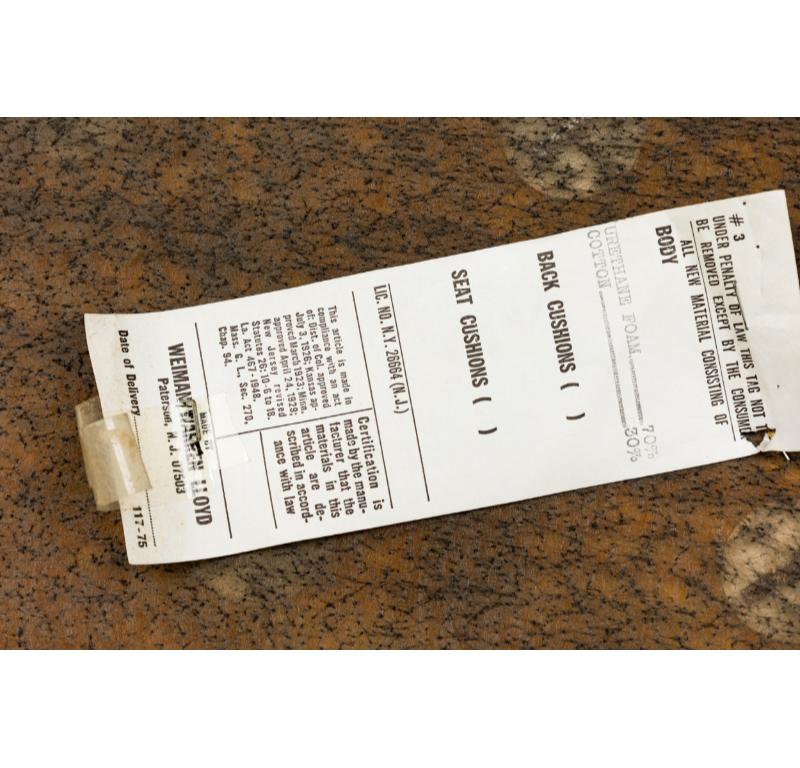Weiman/Warren Lloyd für Mastercraft: Chenille-Sessel aus kaiserlichem Messing und beigefarbenem Messing im Angebot 4