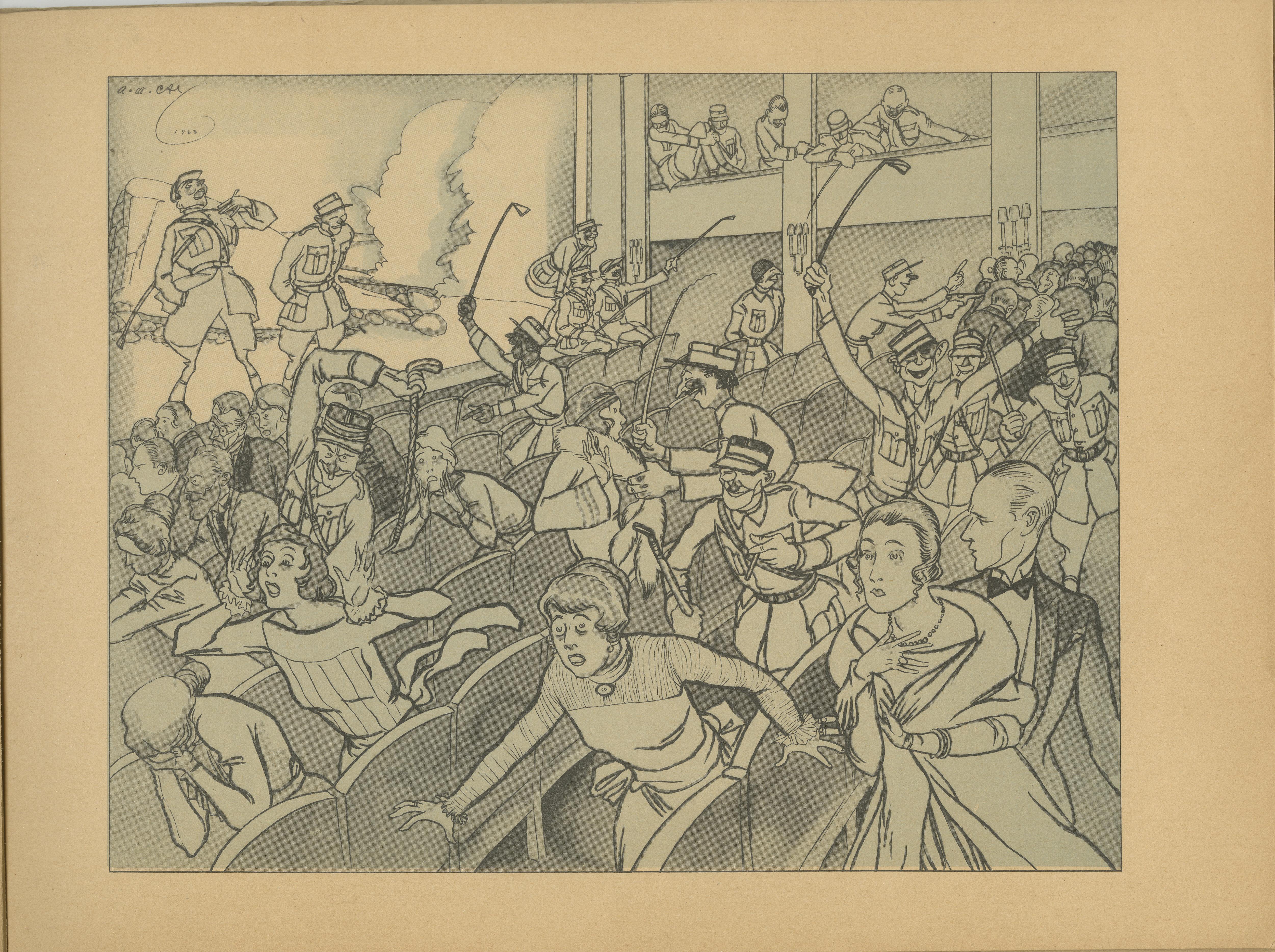 Weimar Era - German Satirical Prints Portfolio Ruhr Crisis, 1923 im Angebot 4