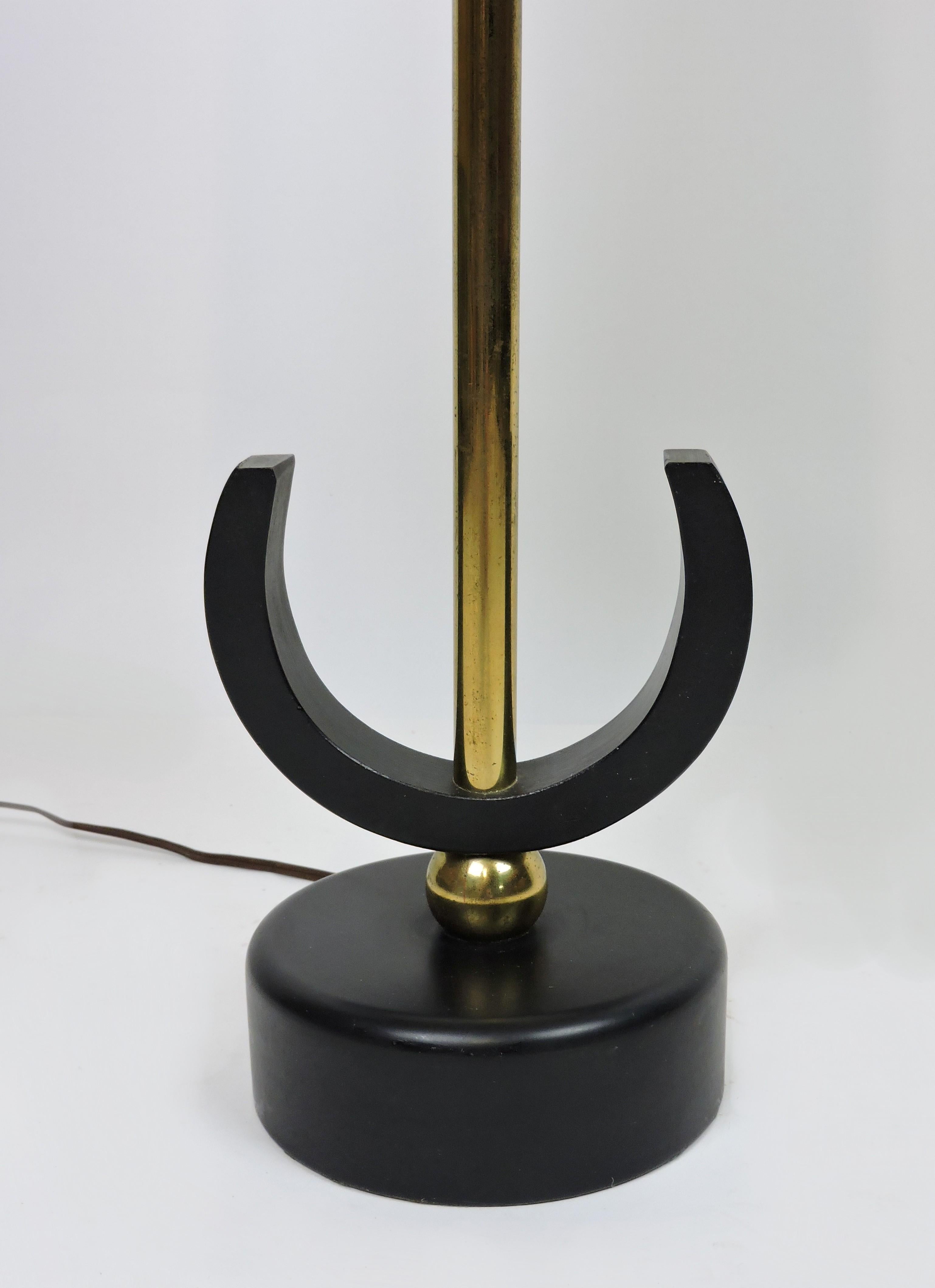 Mid-Century Modern Lampe de table abstraite géométrique moderniste de style Weinberg du milieu du siècle dernier en vente