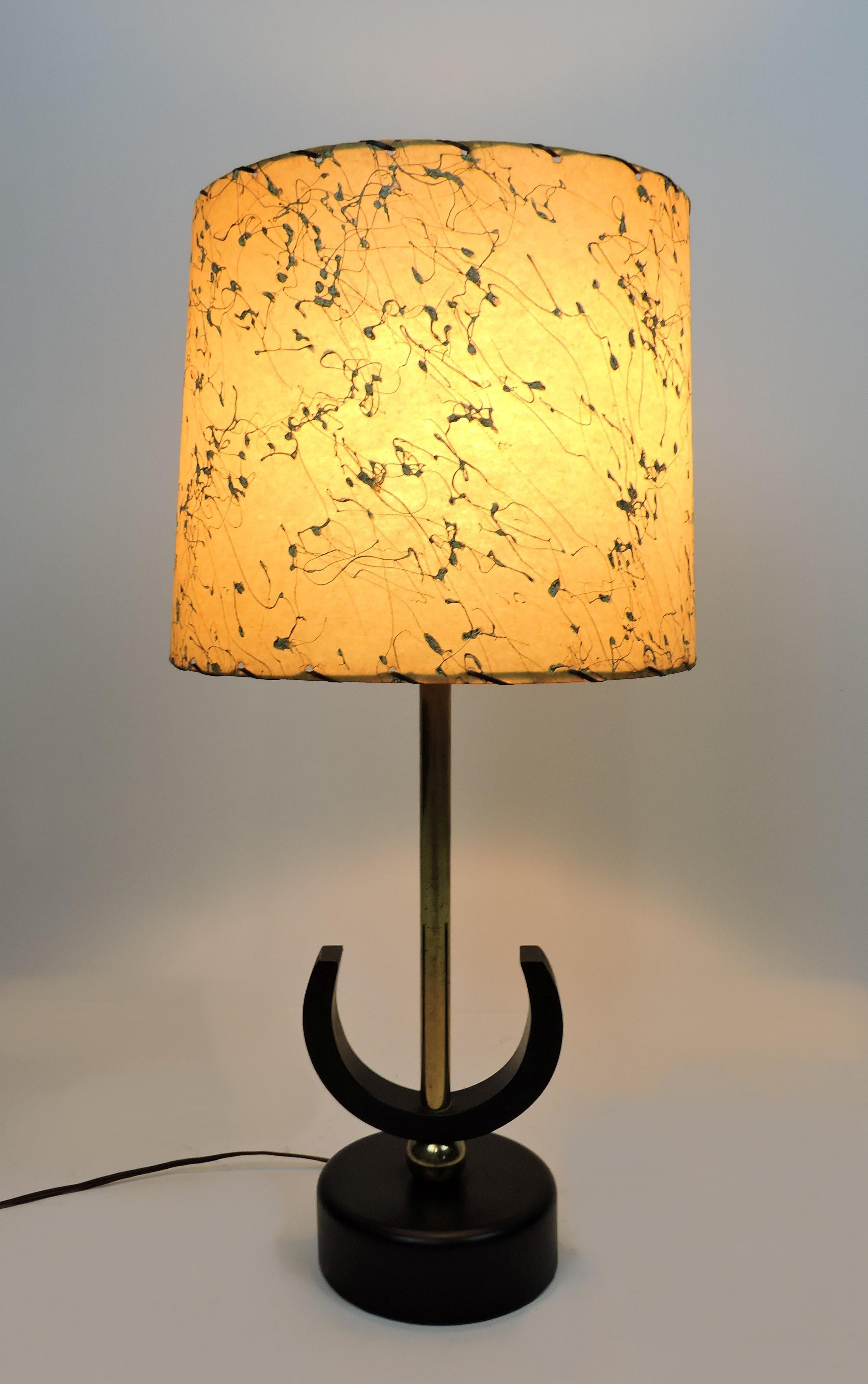 Lampe de table abstraite géométrique moderniste de style Weinberg du milieu du siècle dernier en vente 1