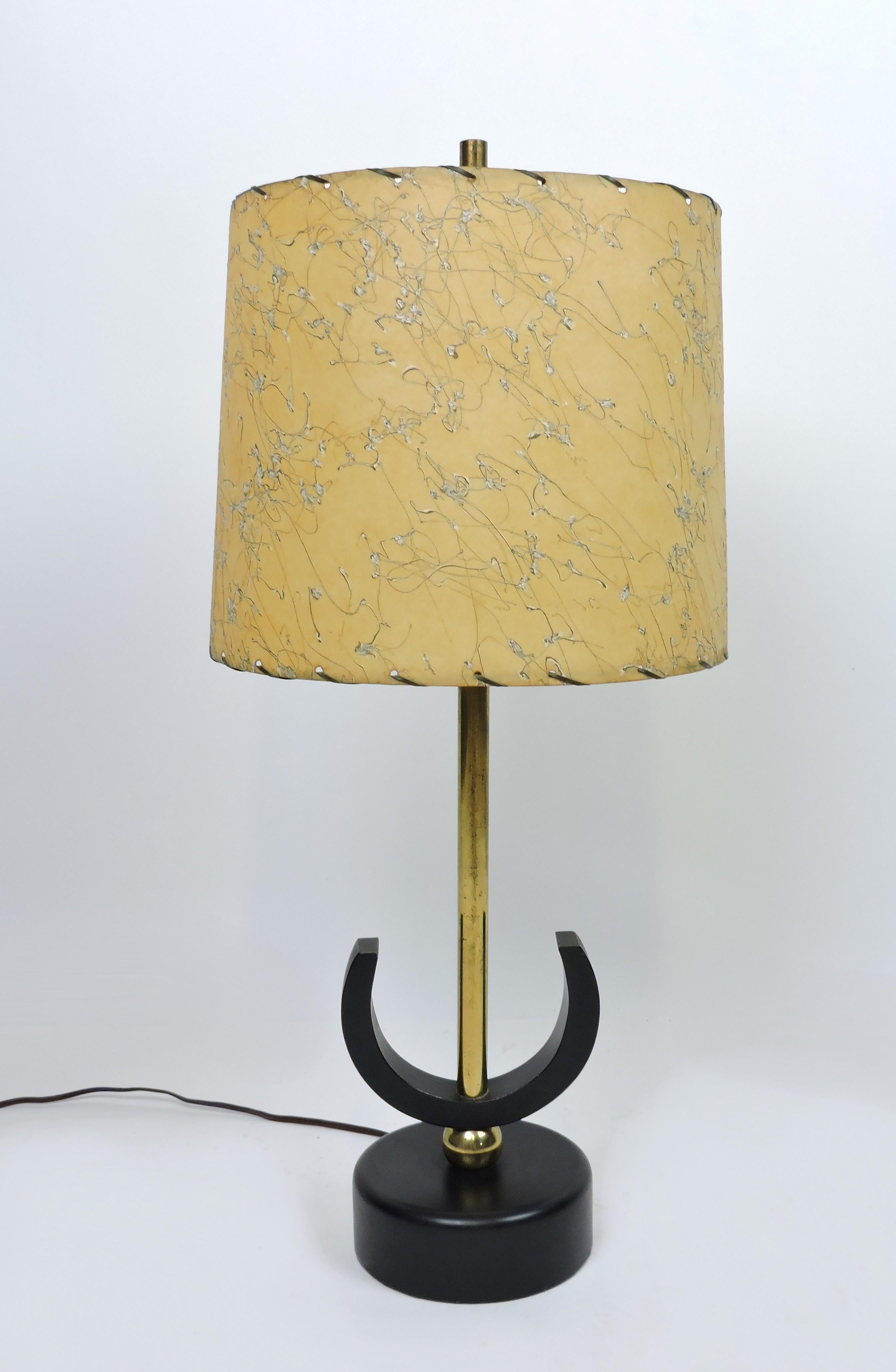Lampe de table abstraite géométrique moderniste de style Weinberg du milieu du siècle dernier en vente 2