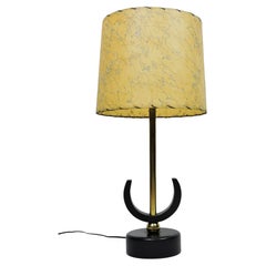 Lámpara de mesa geométrica abstracta modernista de mediados de siglo estilo Weinberg