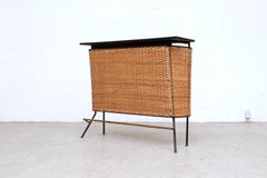 Weinberg Style Midcentury Rattan Bar