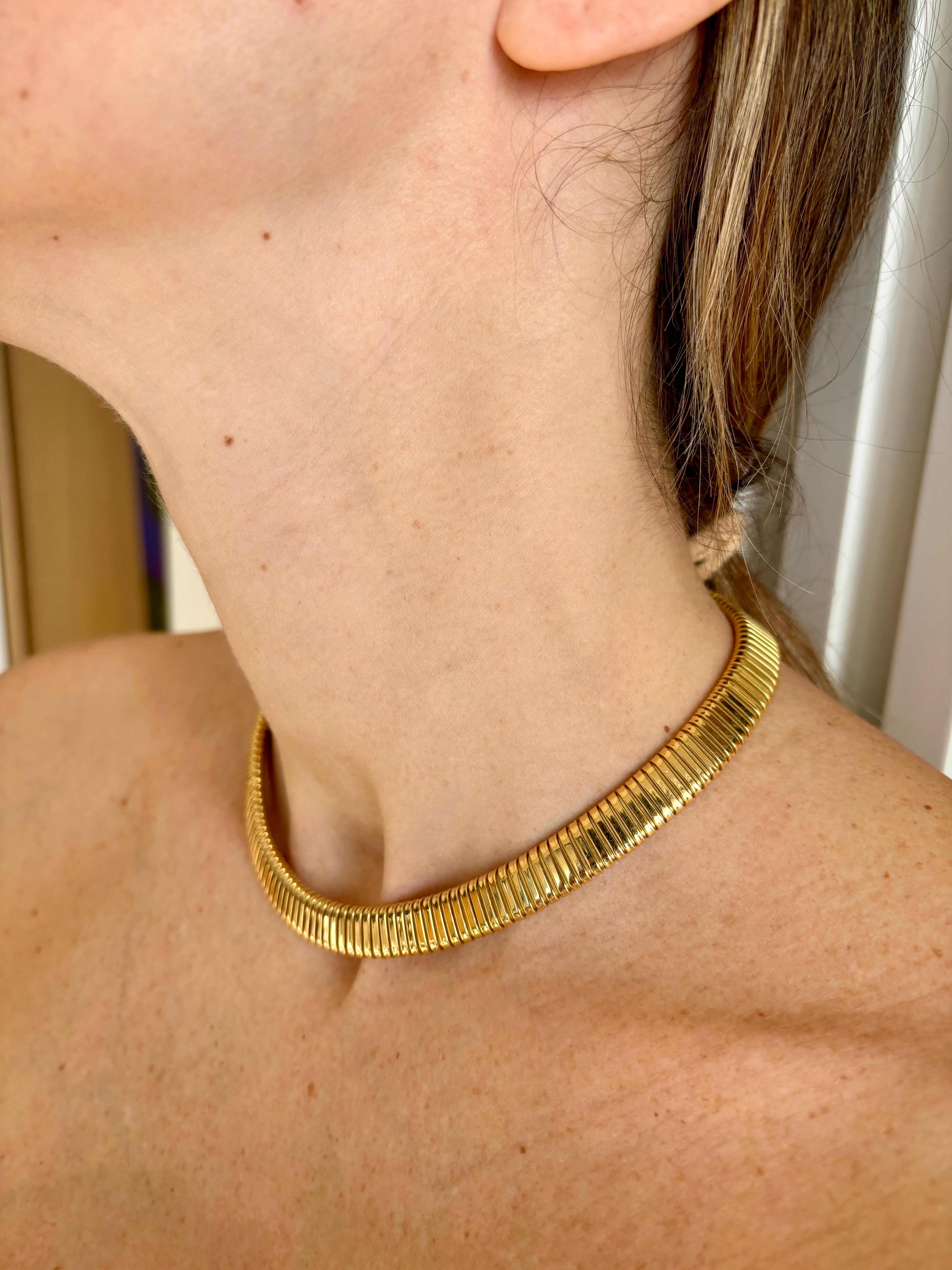 Weingrill Tubogas Gold Necklace 1