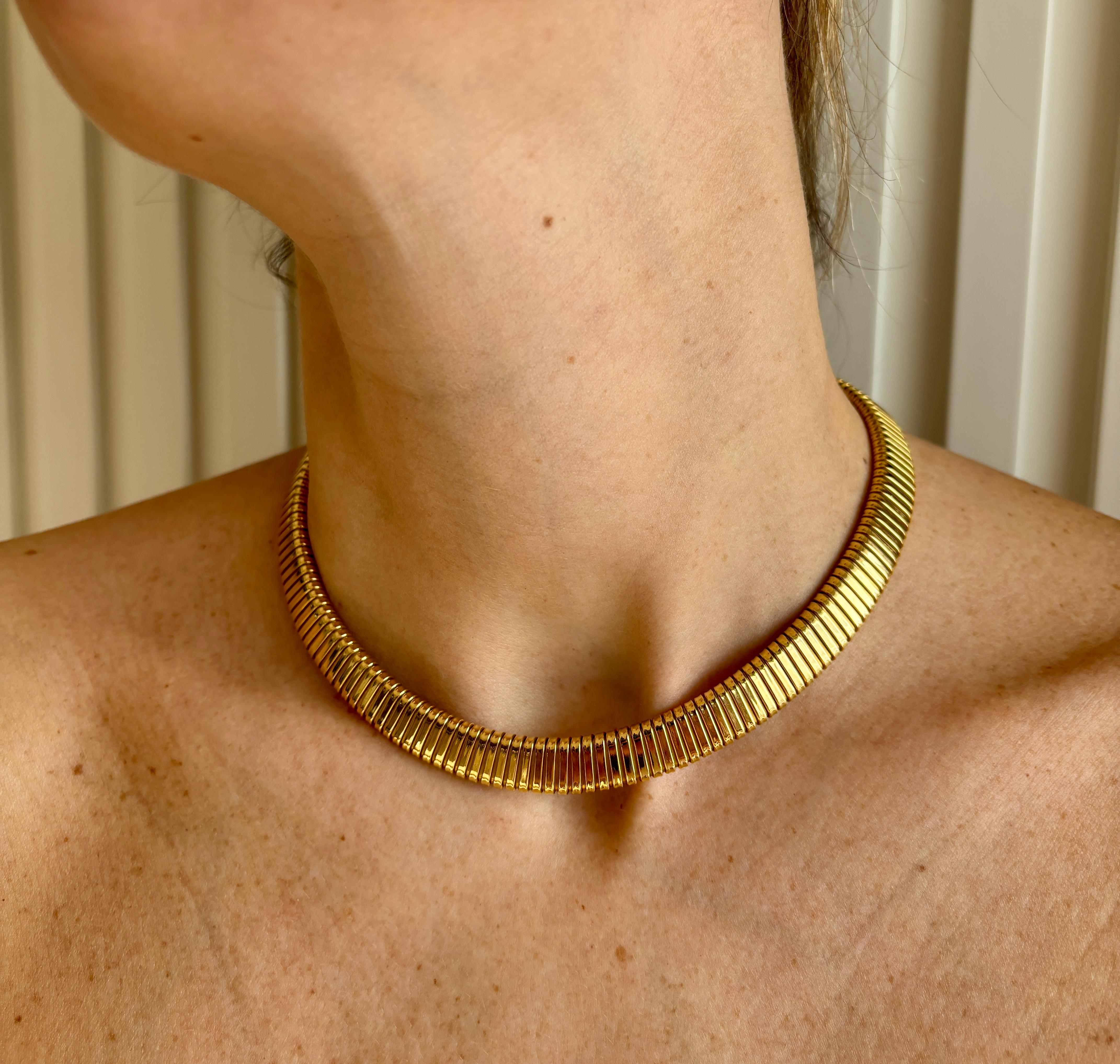 Weingrill Tubogas Gold Necklace 3