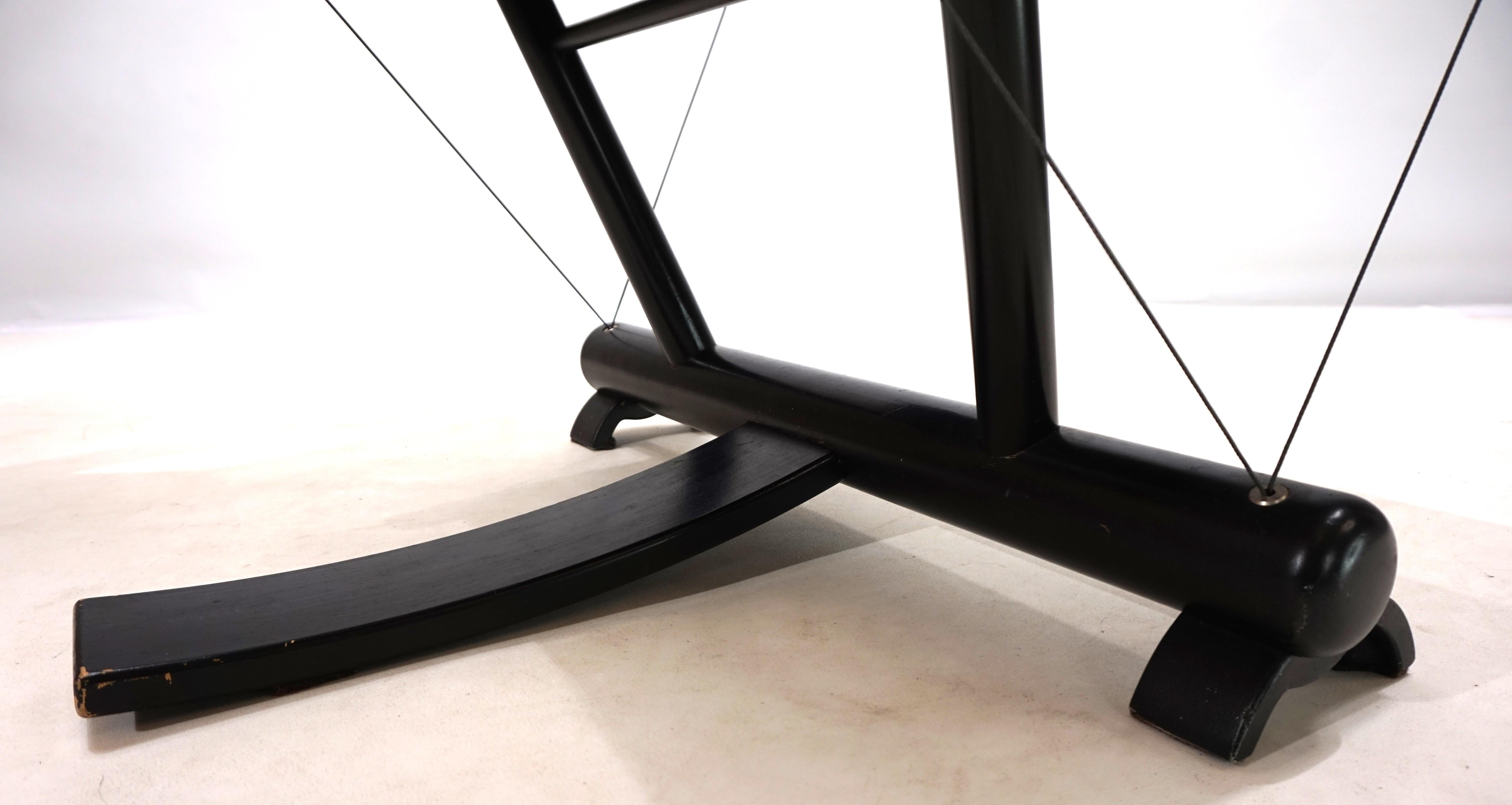 Sillón de cuero Weishäupl Werkstätten String, 1980 en venta 9