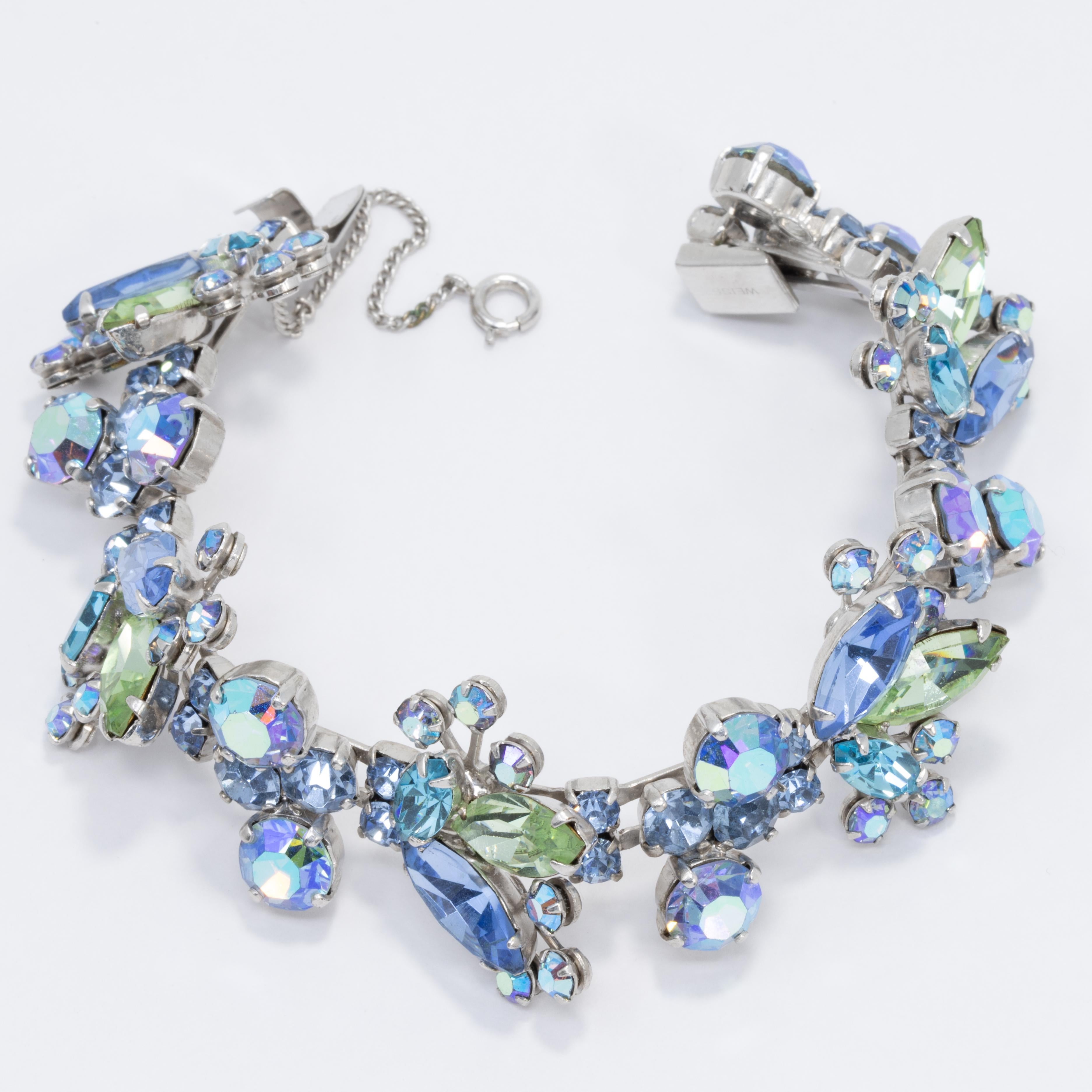 aquamarine crystal bracelet