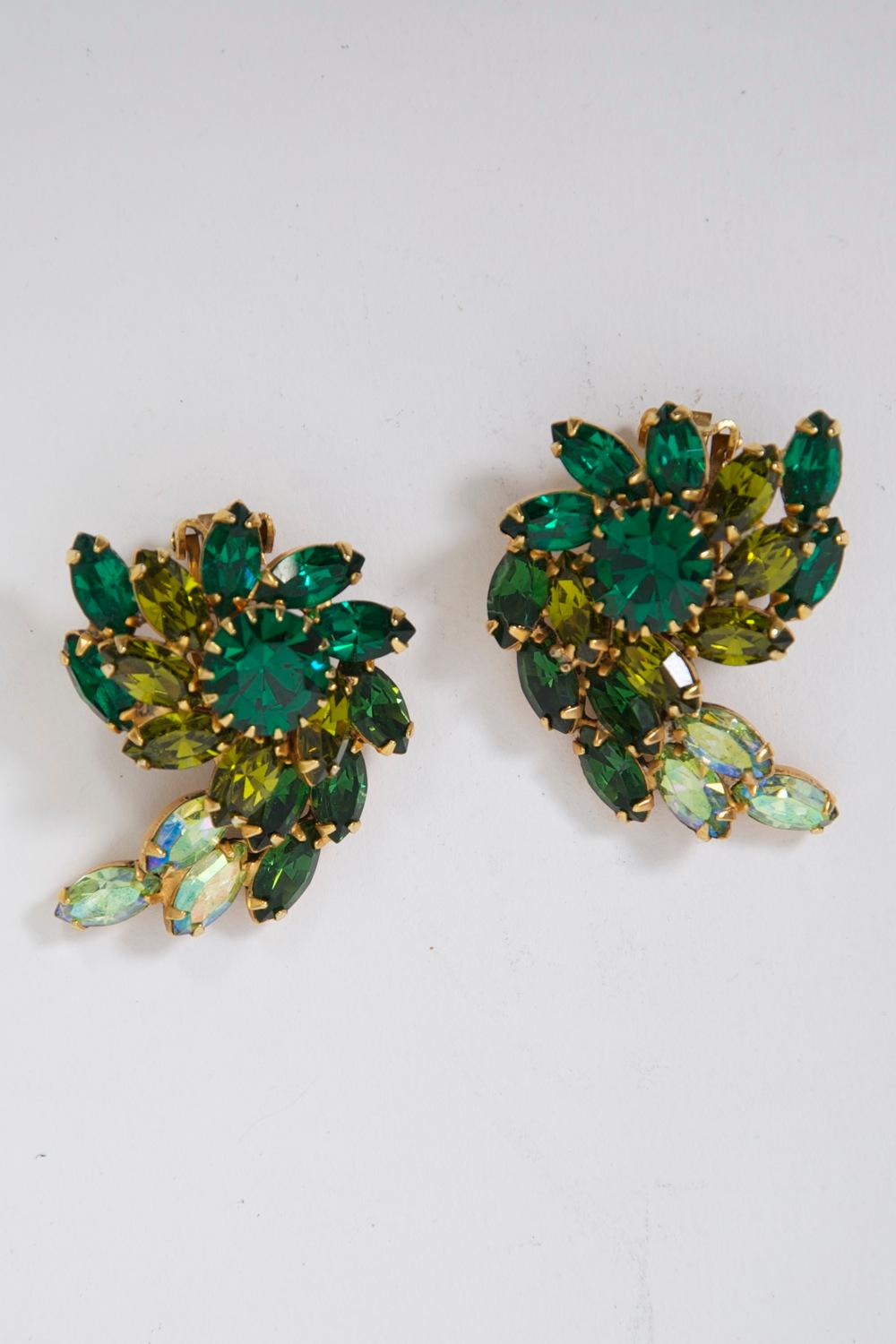 vintage weiss clip on earrings